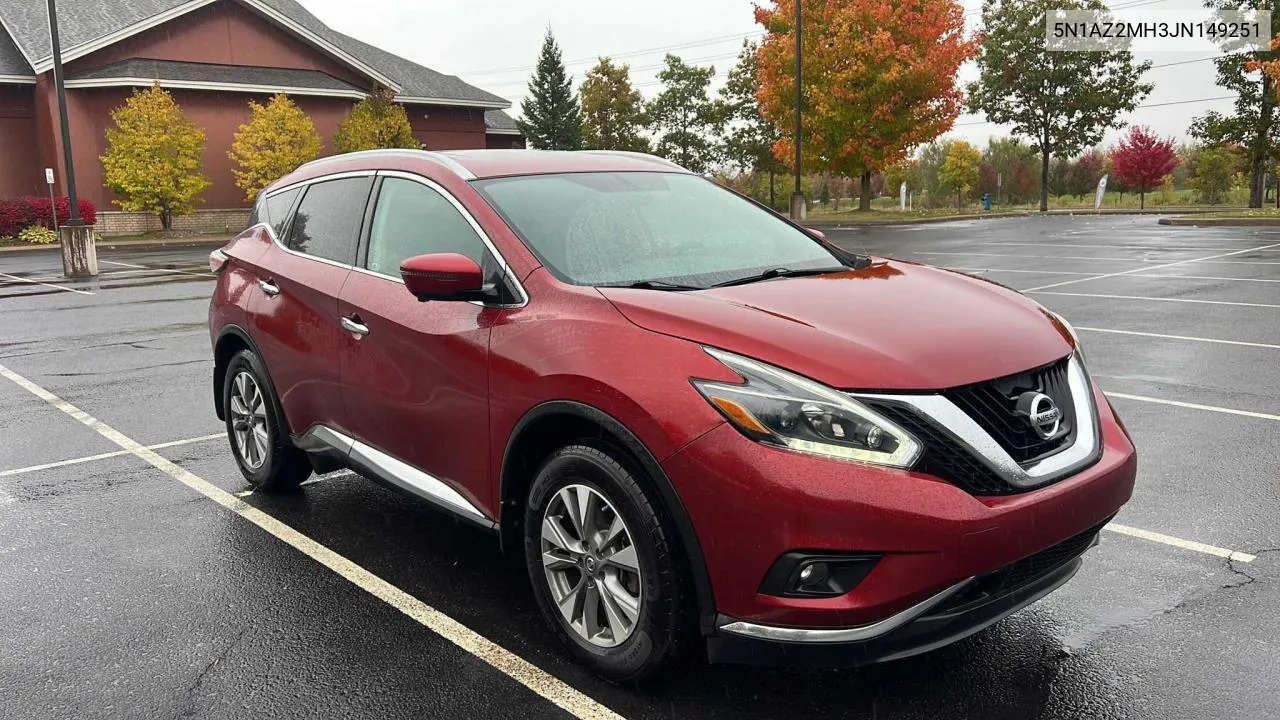 2018 Nissan Murano S VIN: 5N1AZ2MH3JN149251 Lot: 76848344