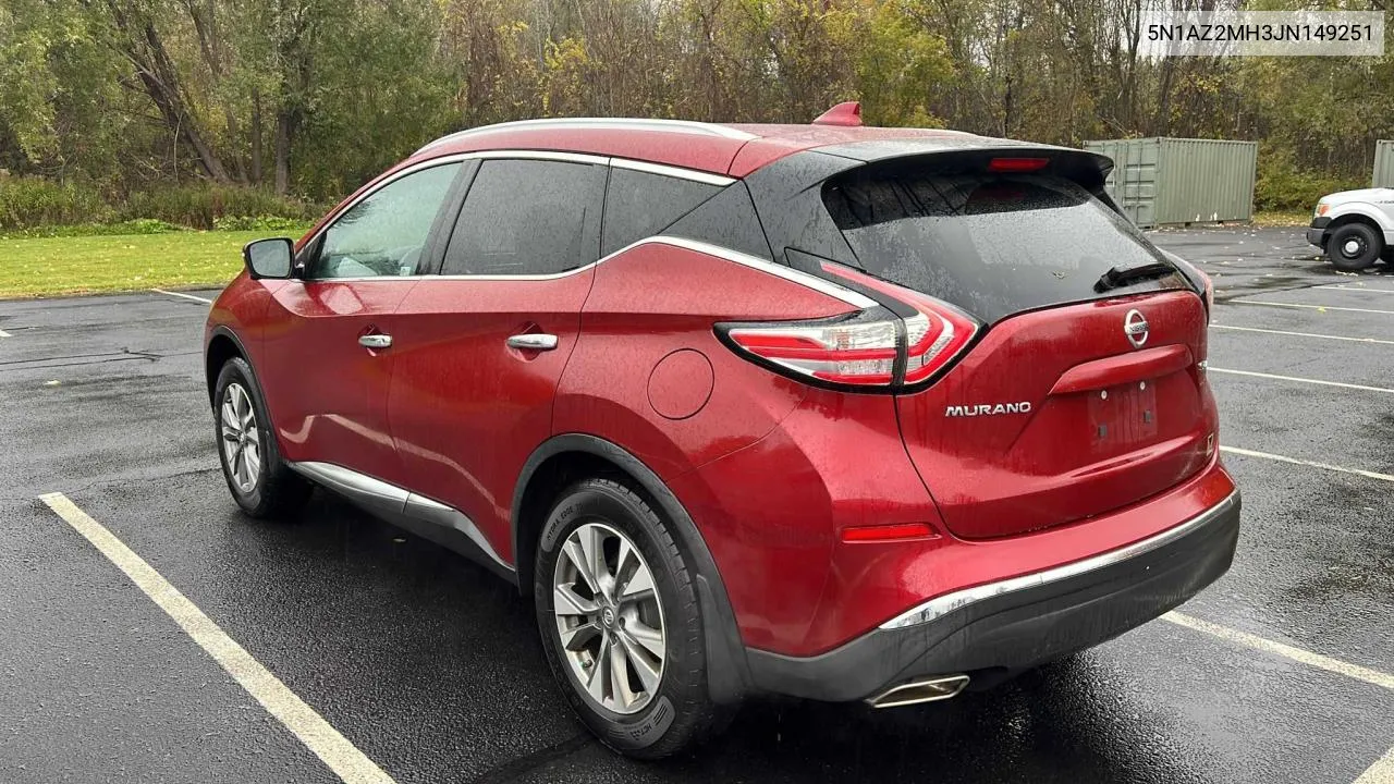 2018 Nissan Murano S VIN: 5N1AZ2MH3JN149251 Lot: 76848344