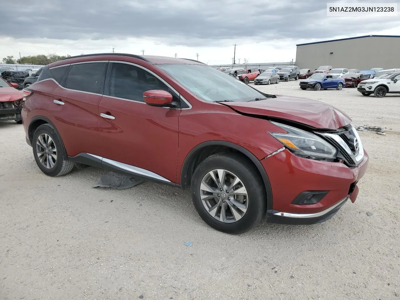 2018 Nissan Murano S VIN: 5N1AZ2MG3JN123238 Lot: 76875724