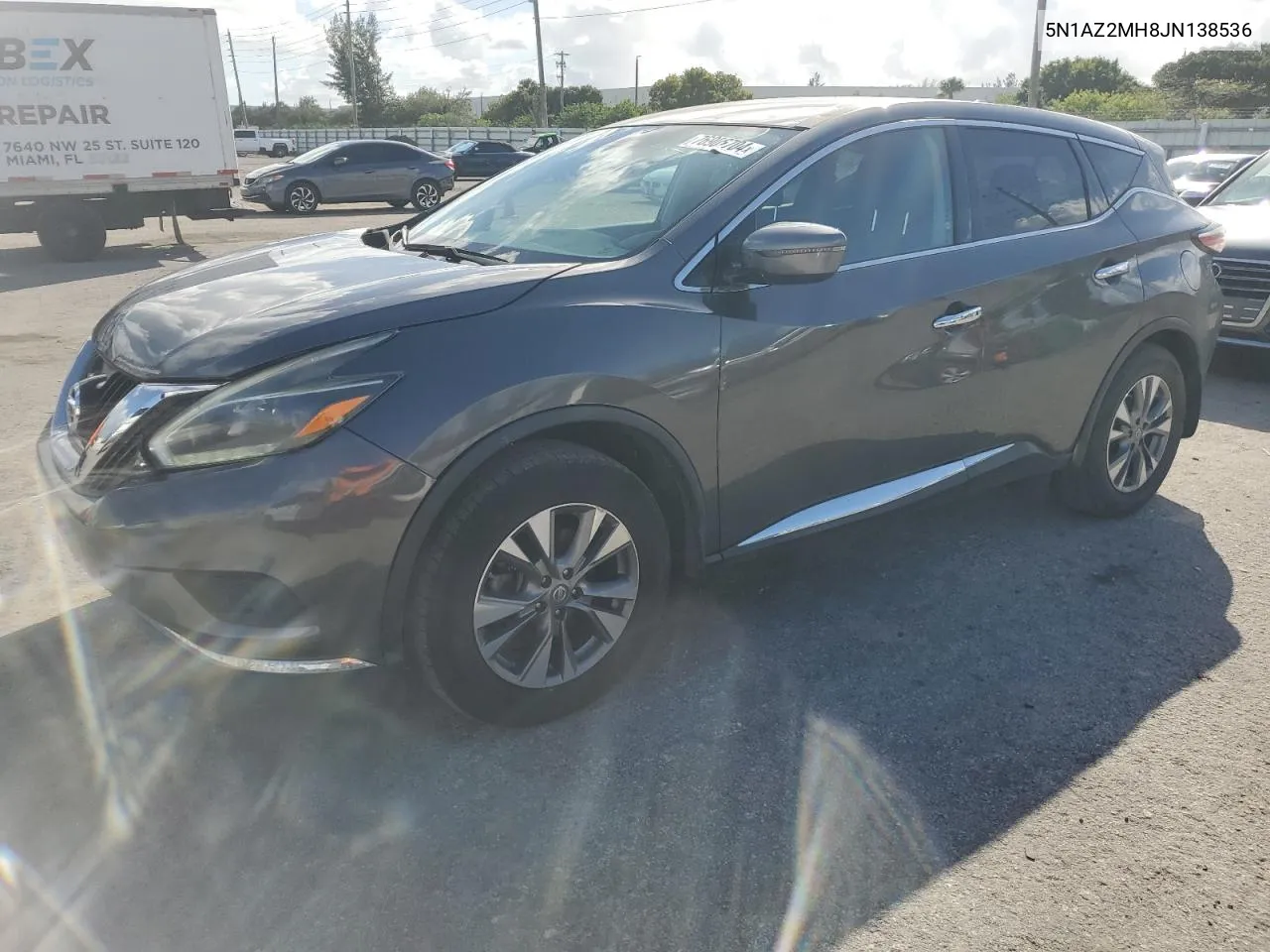 2018 Nissan Murano S VIN: 5N1AZ2MH8JN138536 Lot: 76906704