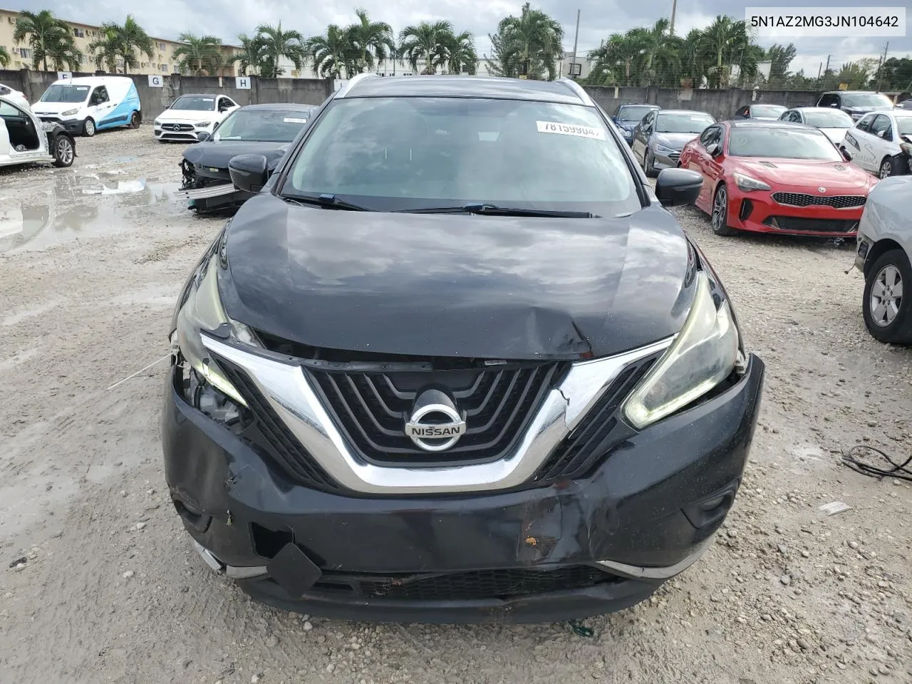 2018 Nissan Murano S VIN: 5N1AZ2MG3JN104642 Lot: 78159904