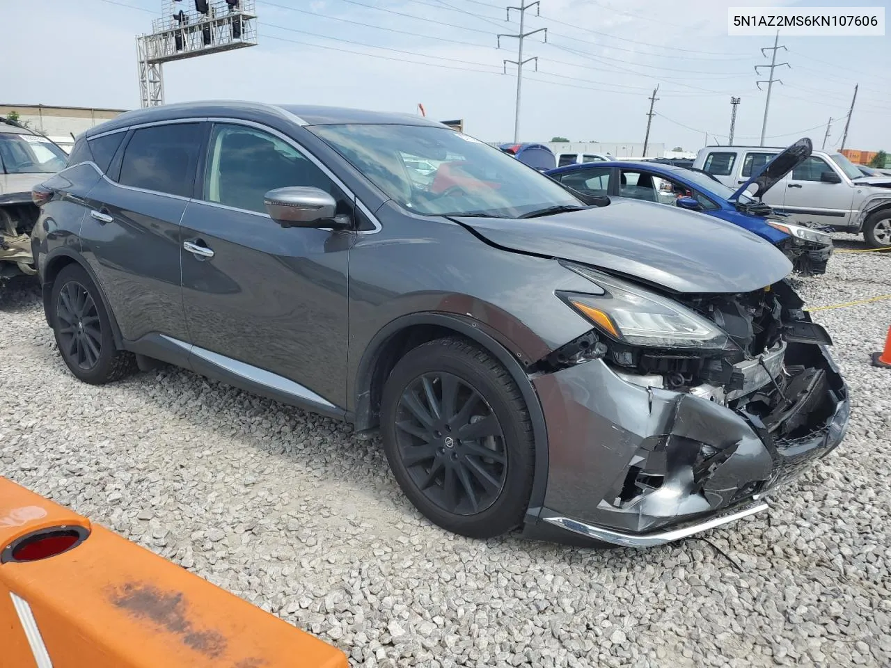 2019 Nissan Murano S VIN: 5N1AZ2MS6KN107606 Lot: 57863674