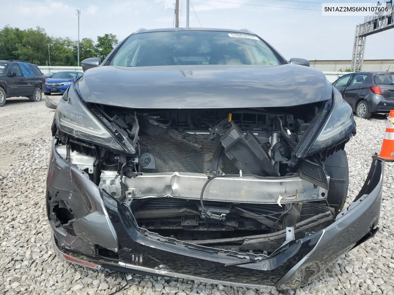 2019 Nissan Murano S VIN: 5N1AZ2MS6KN107606 Lot: 57863674