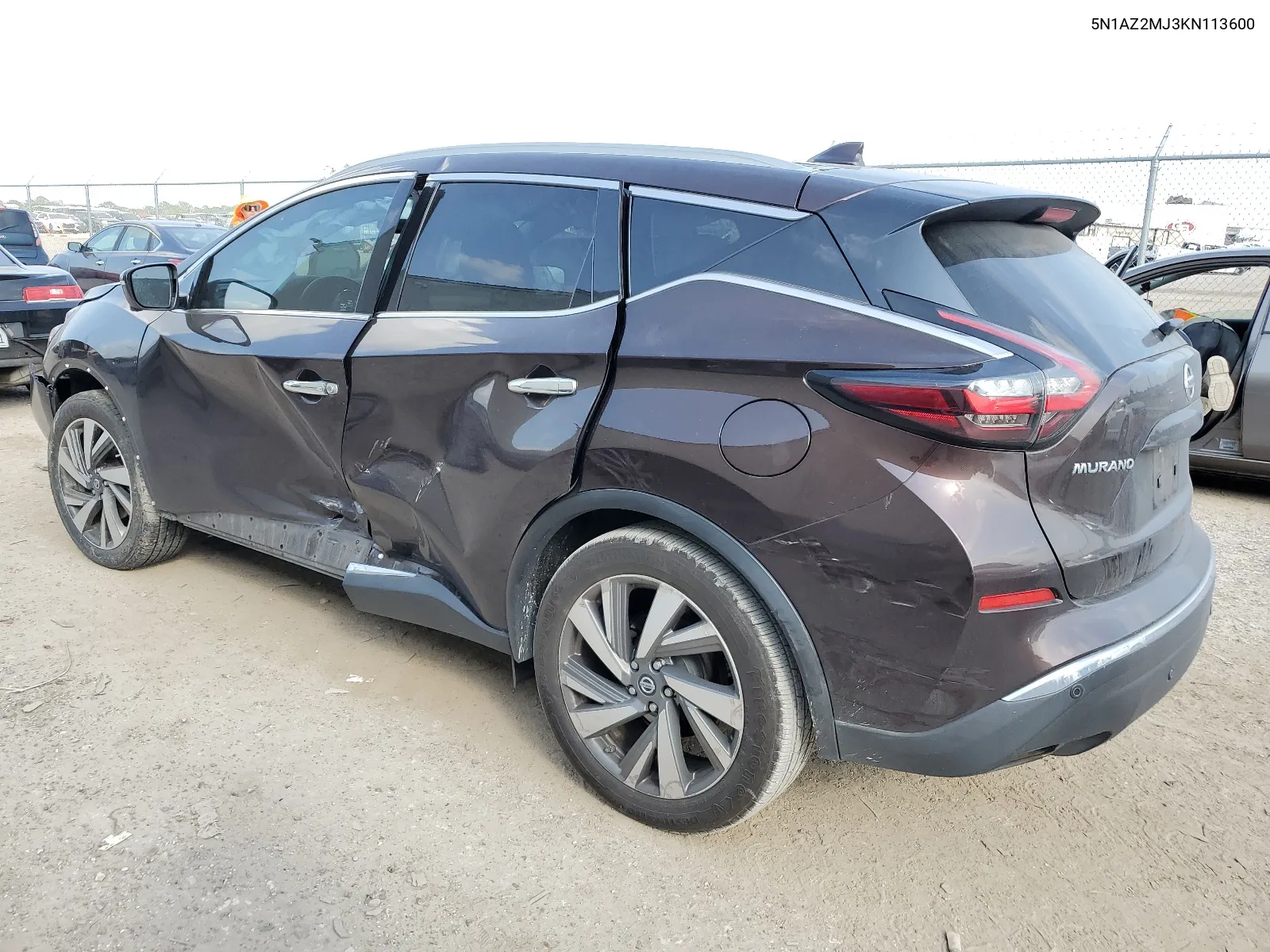 2019 Nissan Murano S VIN: 5N1AZ2MJ3KN113600 Lot: 65909574