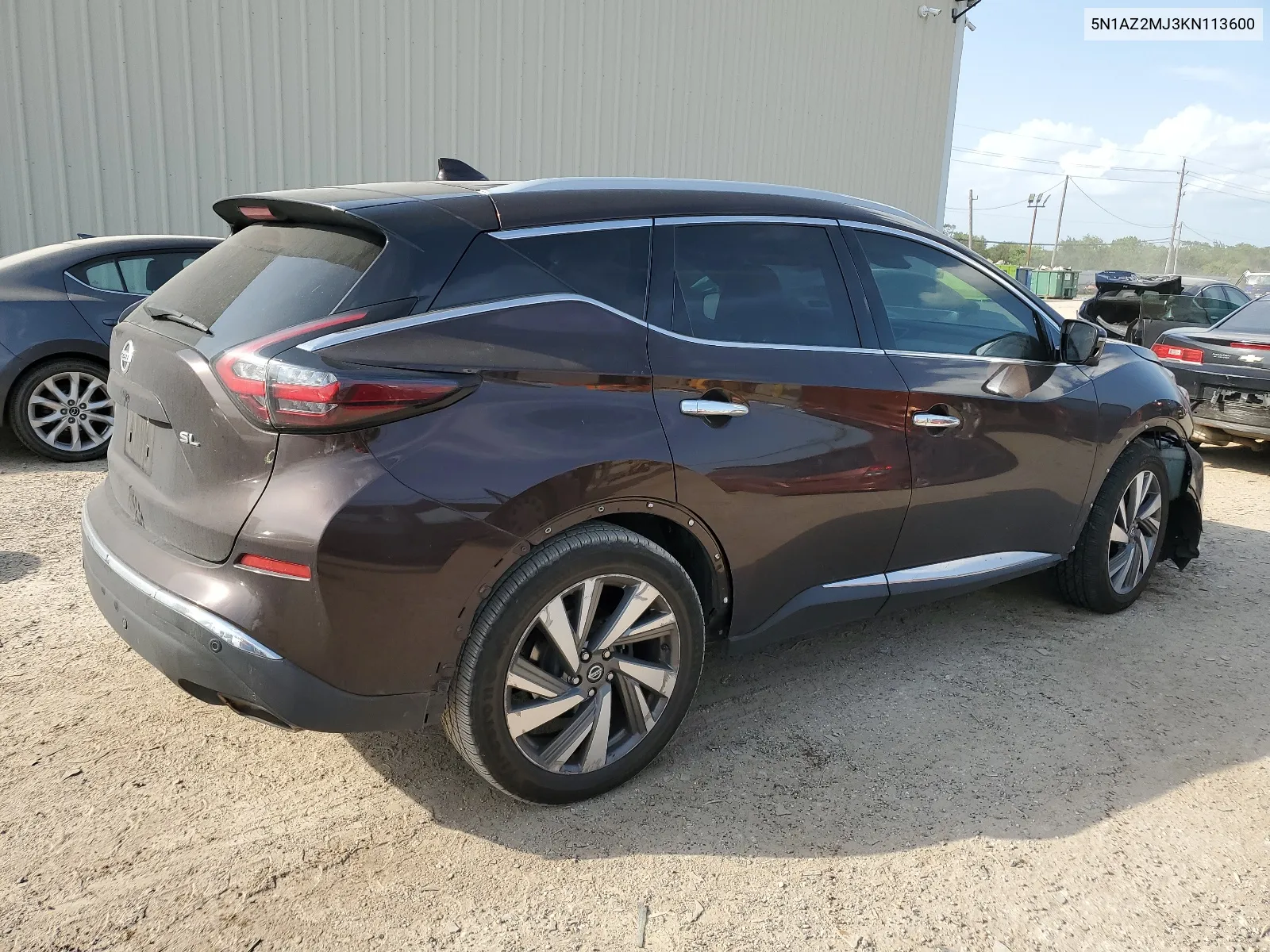 2019 Nissan Murano S VIN: 5N1AZ2MJ3KN113600 Lot: 65909574