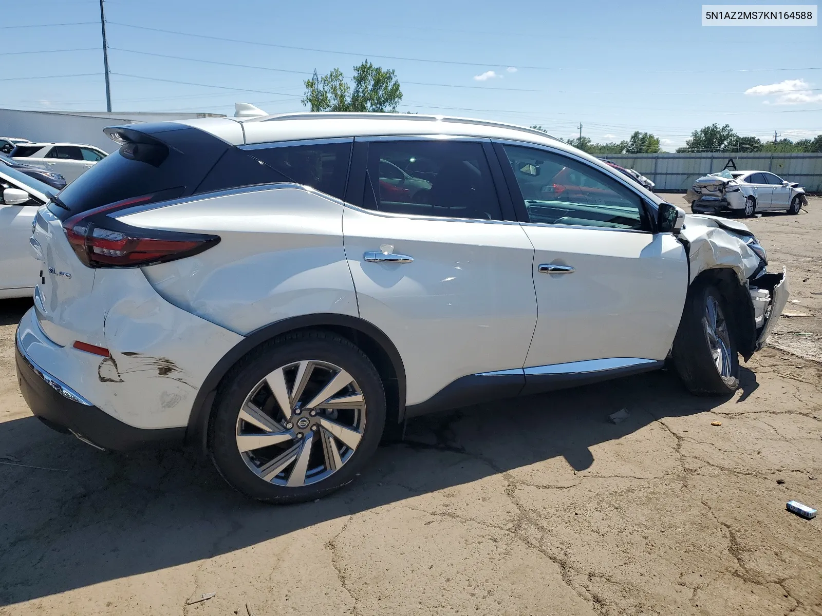 2019 Nissan Murano S VIN: 5N1AZ2MS7KN164588 Lot: 66179154