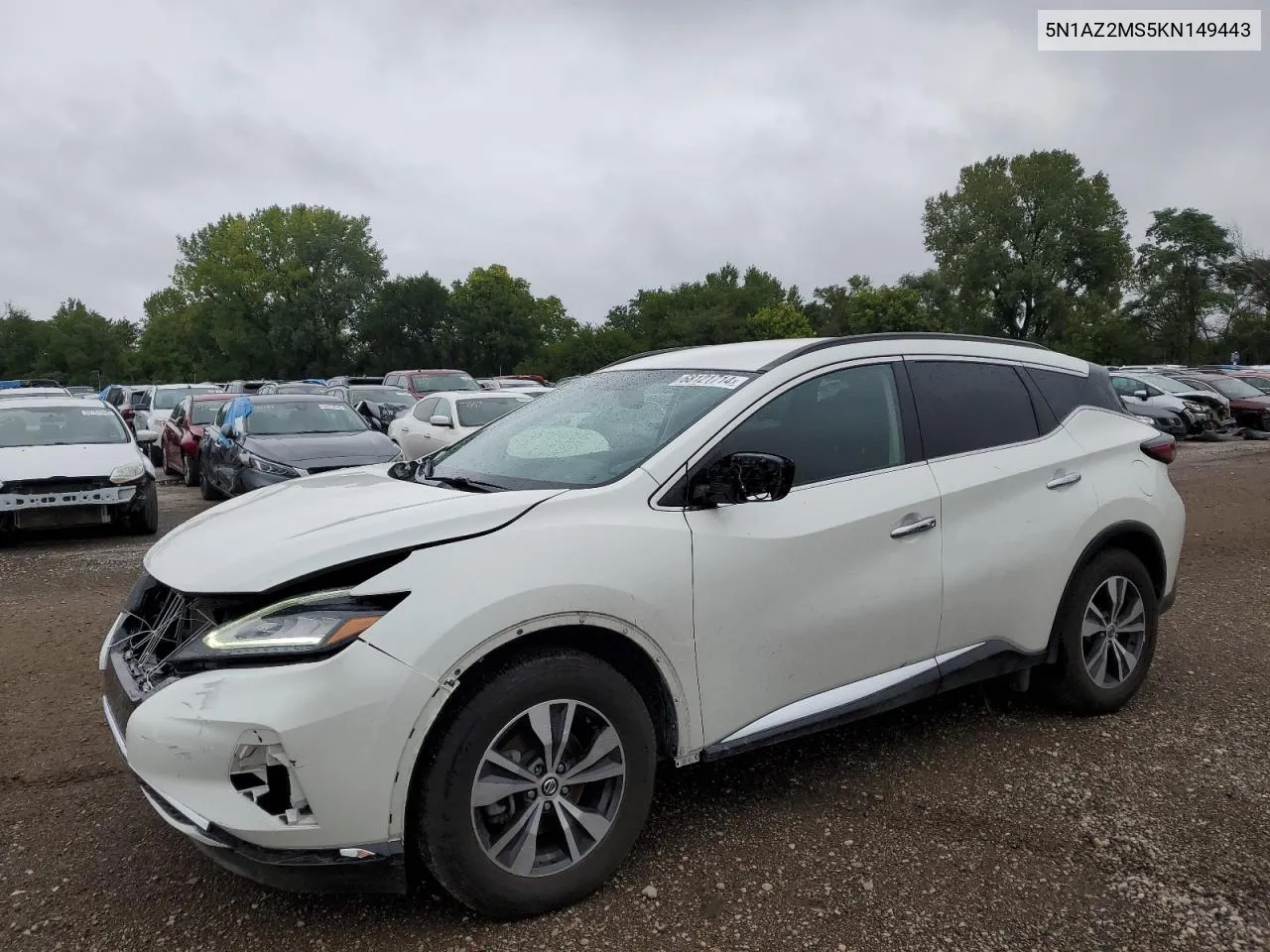 2019 Nissan Murano S VIN: 5N1AZ2MS5KN149443 Lot: 68121714