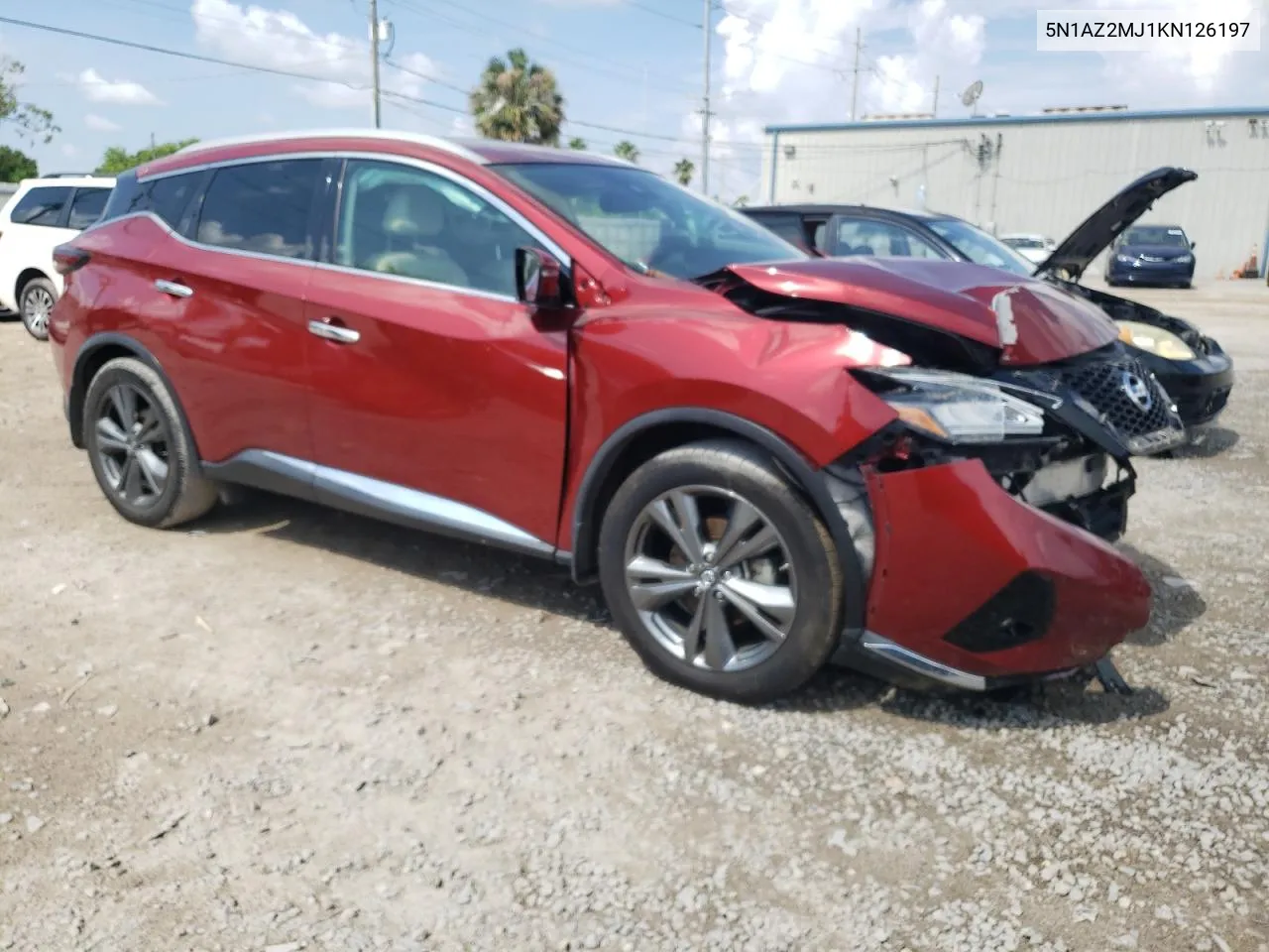 2019 Nissan Murano S VIN: 5N1AZ2MJ1KN126197 Lot: 68168844