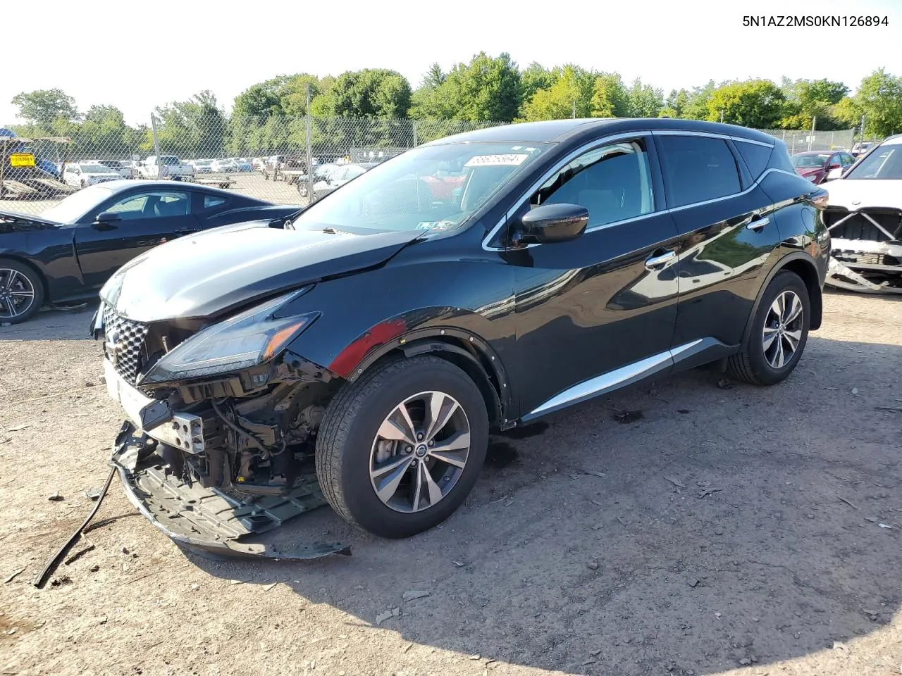 2019 Nissan Murano S VIN: 5N1AZ2MS0KN126894 Lot: 68625564