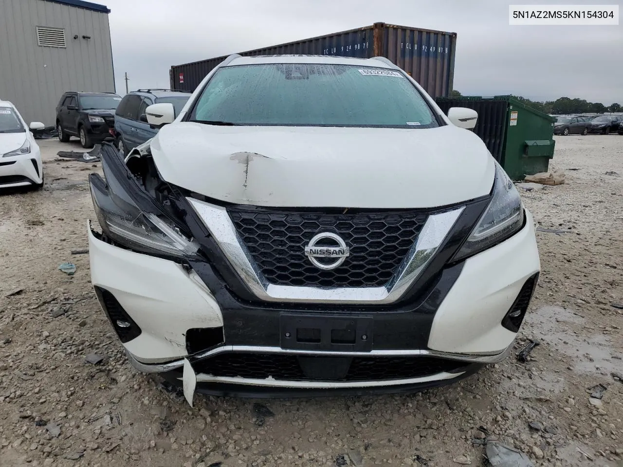 2019 Nissan Murano S VIN: 5N1AZ2MS5KN154304 Lot: 69322084