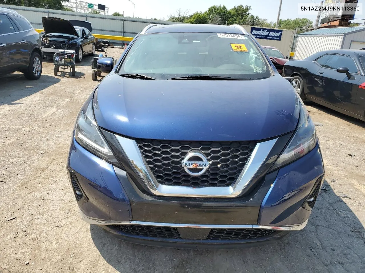 2019 Nissan Murano S VIN: 5N1AZ2MJ9KN113360 Lot: 69513434