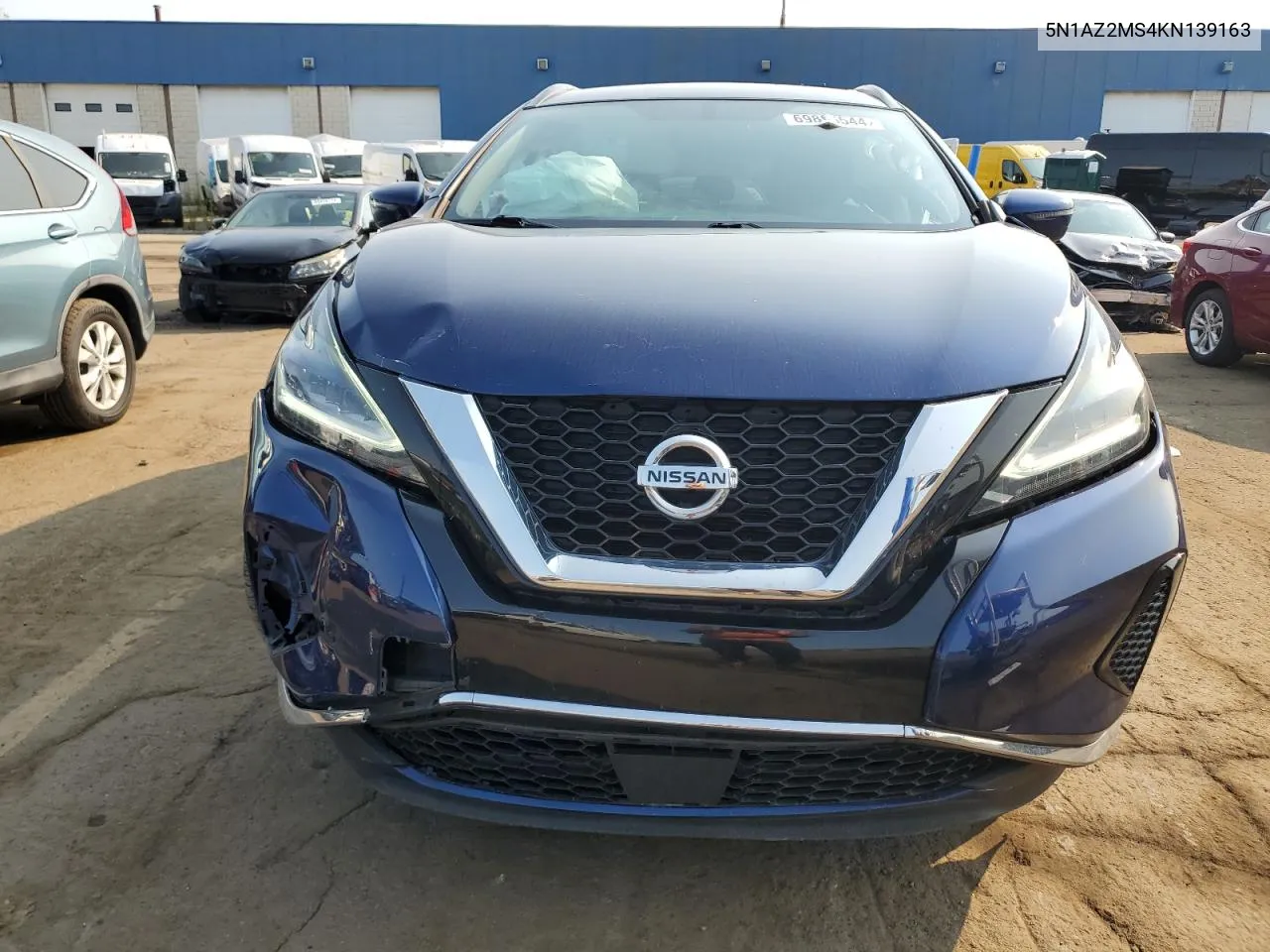 2019 Nissan Murano S VIN: 5N1AZ2MS4KN139163 Lot: 69865544