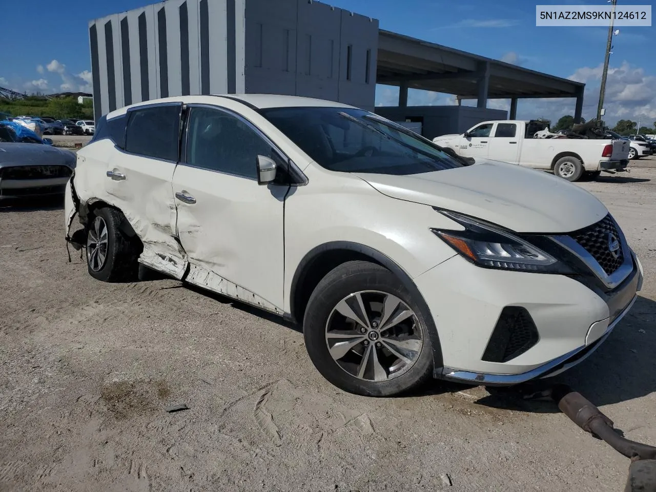 2019 Nissan Murano S VIN: 5N1AZ2MS9KN124612 Lot: 70626014