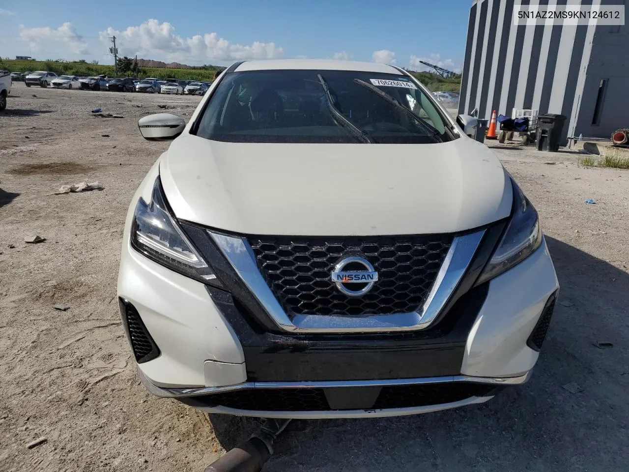 2019 Nissan Murano S VIN: 5N1AZ2MS9KN124612 Lot: 70626014