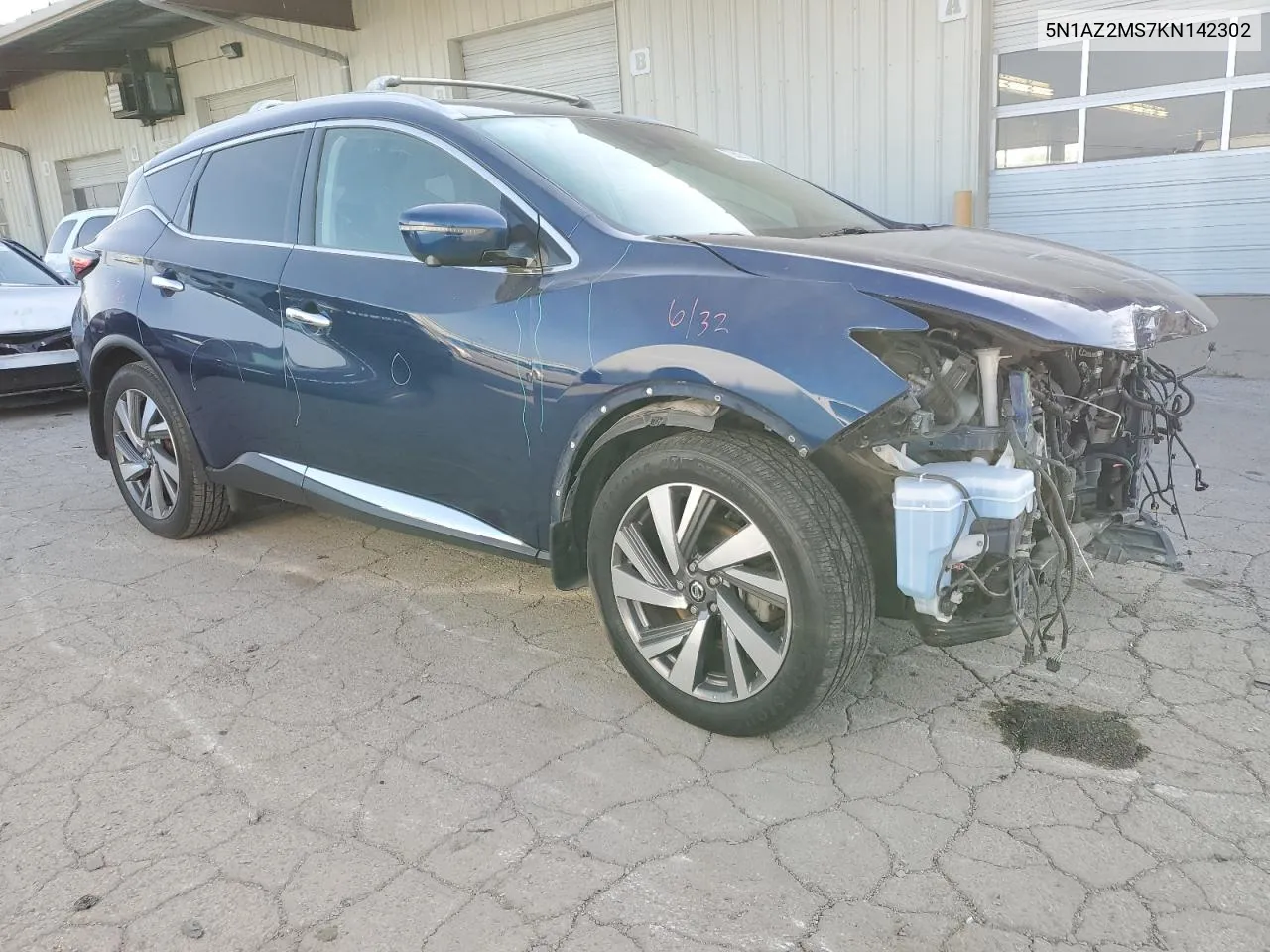 2019 Nissan Murano S VIN: 5N1AZ2MS7KN142302 Lot: 70635184