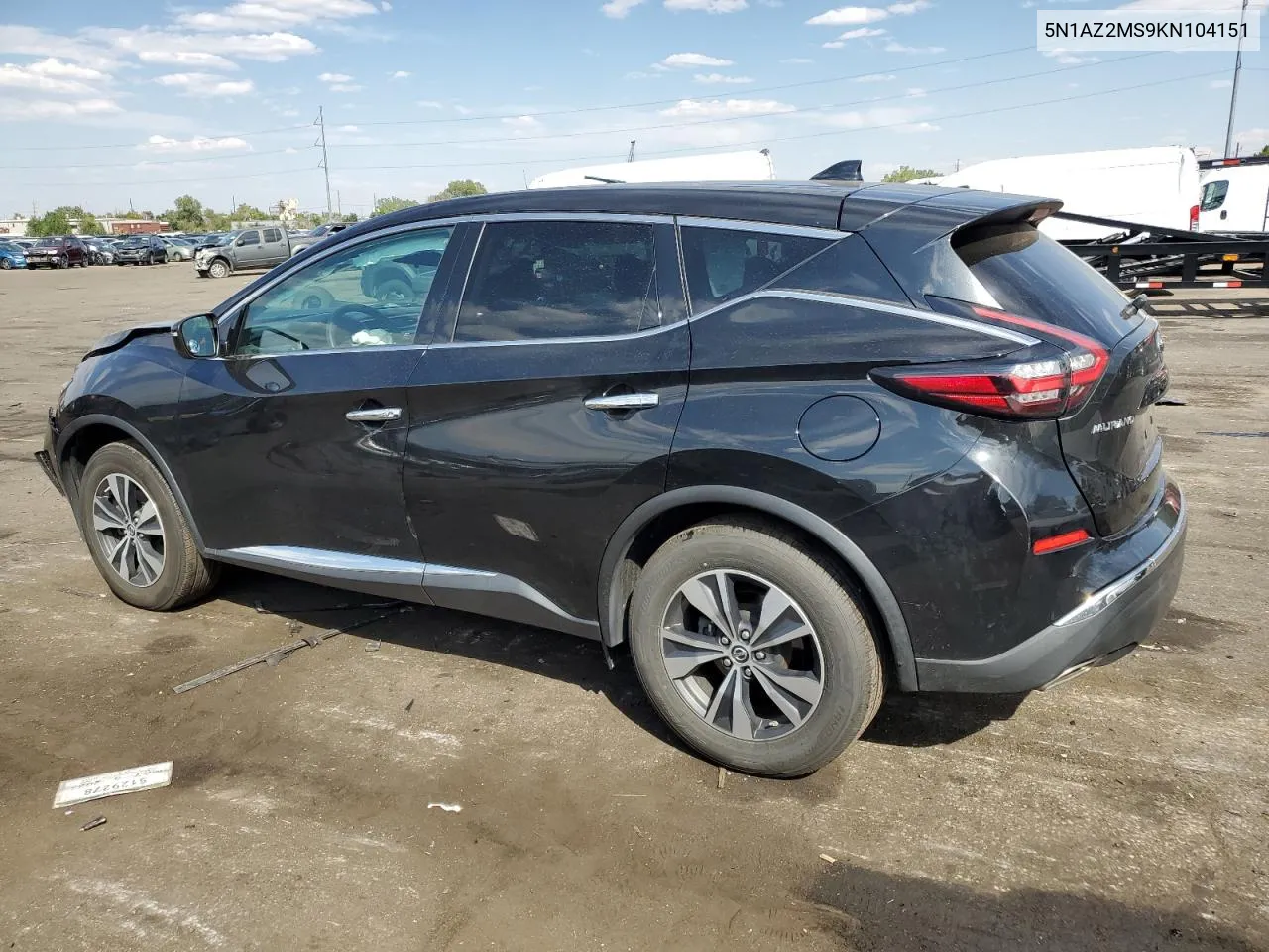 5N1AZ2MS9KN104151 2019 Nissan Murano S