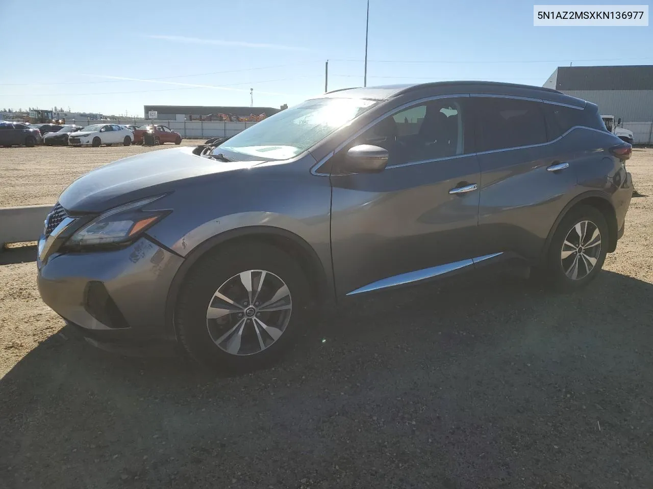 2019 Nissan Murano S VIN: 5N1AZ2MSXKN136977 Lot: 71931754