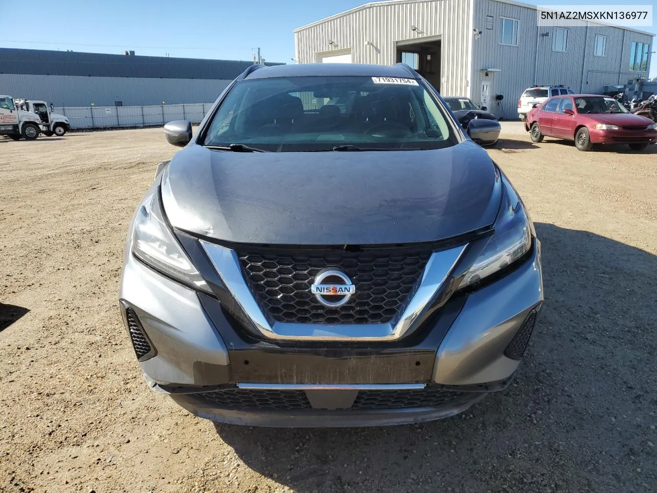 2019 Nissan Murano S VIN: 5N1AZ2MSXKN136977 Lot: 71931754