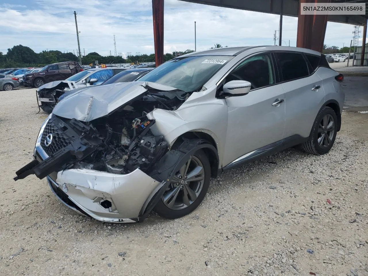 2019 Nissan Murano S VIN: 5N1AZ2MS0KN165498 Lot: 72312964