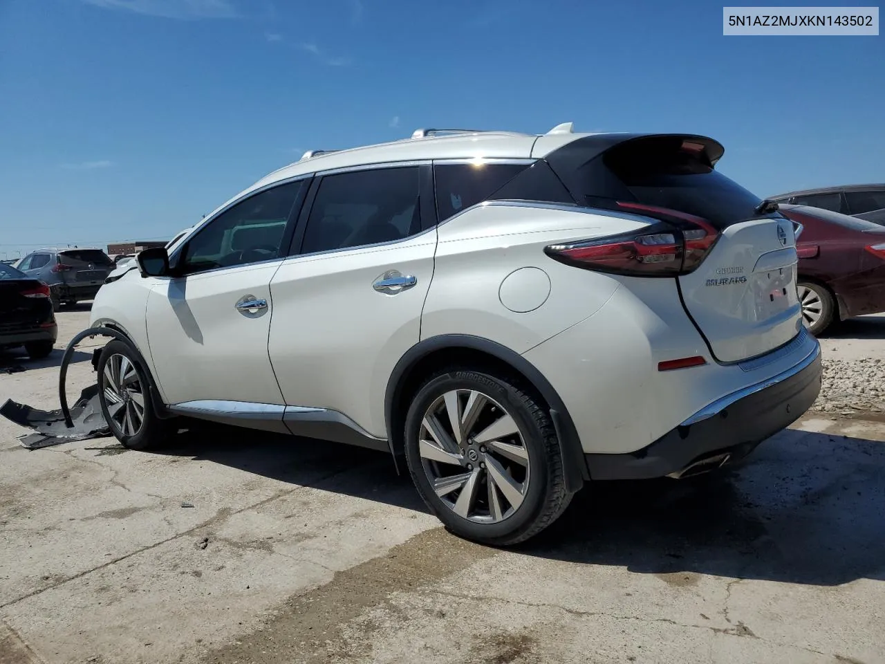 2019 Nissan Murano S VIN: 5N1AZ2MJXKN143502 Lot: 72633464