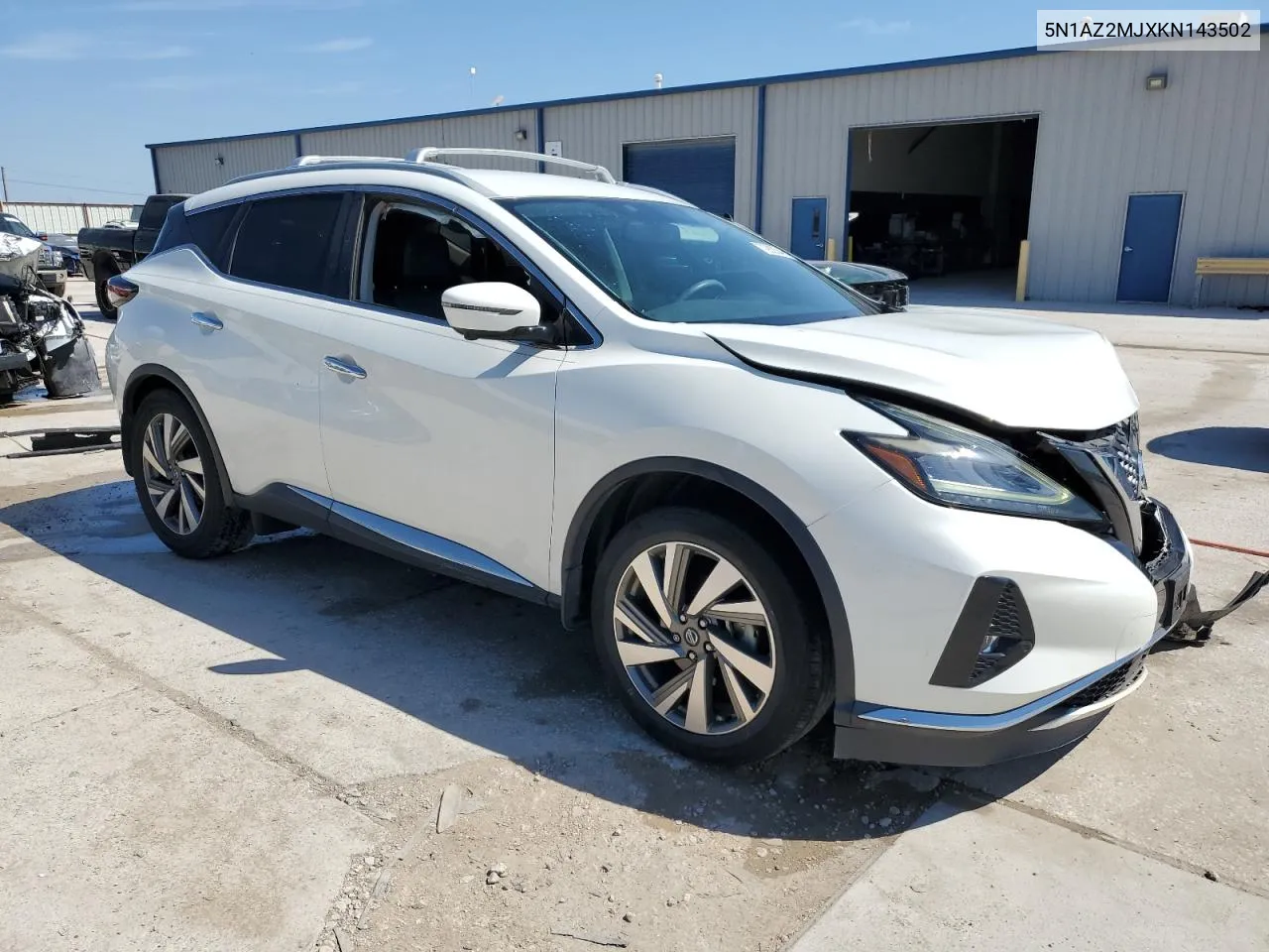 2019 Nissan Murano S VIN: 5N1AZ2MJXKN143502 Lot: 72633464