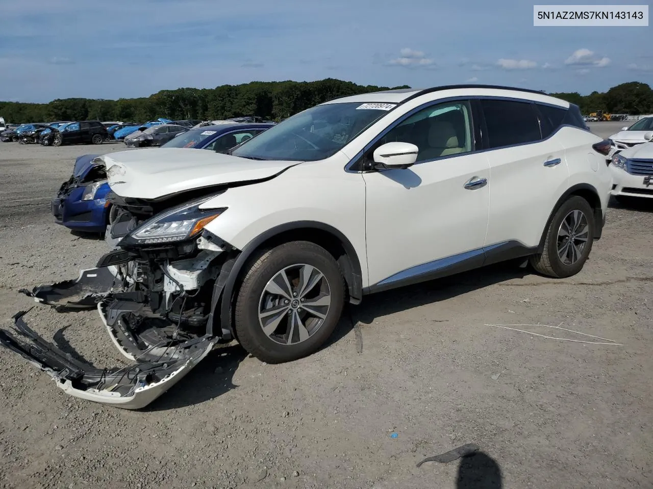 2019 Nissan Murano S VIN: 5N1AZ2MS7KN143143 Lot: 72720974