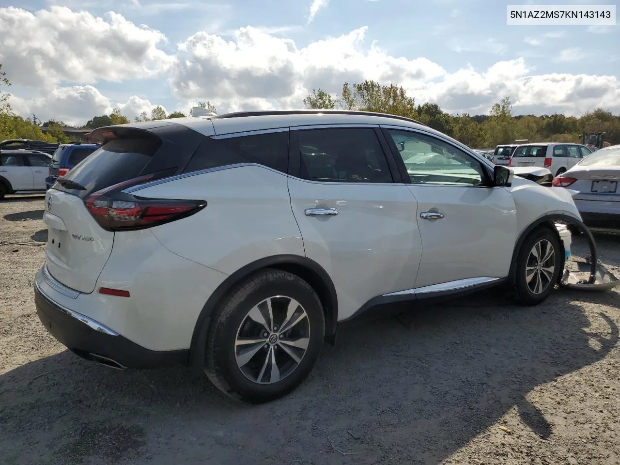 2019 Nissan Murano S VIN: 5N1AZ2MS7KN143143 Lot: 72720974