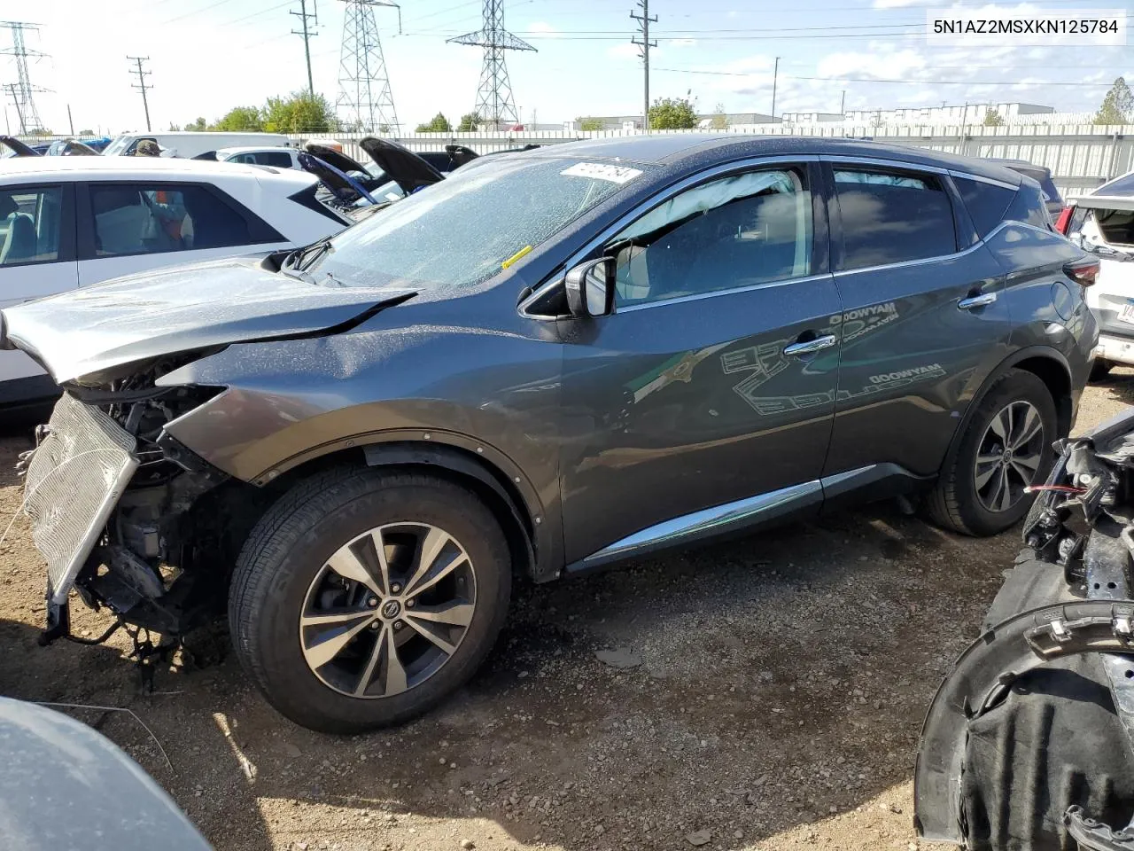 2019 Nissan Murano S VIN: 5N1AZ2MSXKN125784 Lot: 74104754