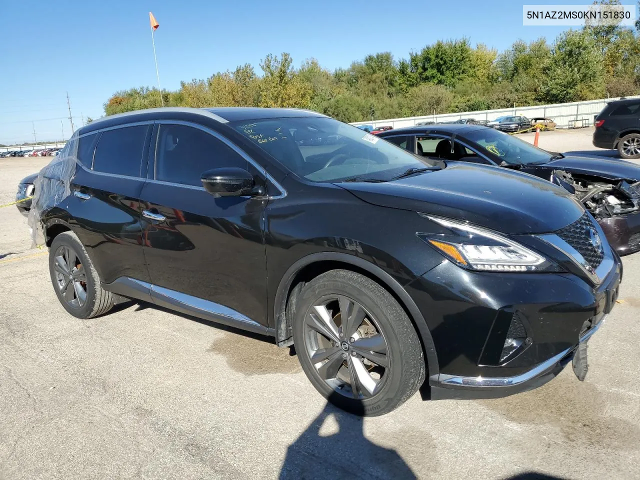 2019 Nissan Murano S VIN: 5N1AZ2MS0KN151830 Lot: 74202174