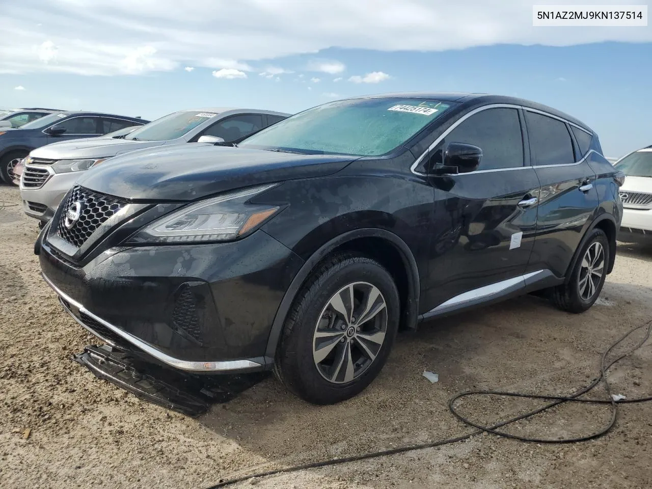 2019 Nissan Murano S VIN: 5N1AZ2MJ9KN137514 Lot: 74425174