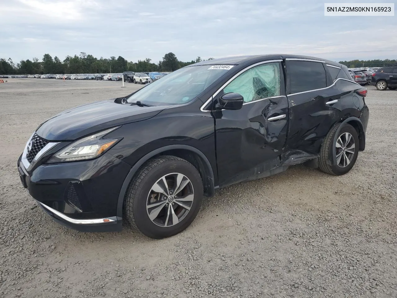 2019 Nissan Murano S VIN: 5N1AZ2MS0KN165923 Lot: 74432464