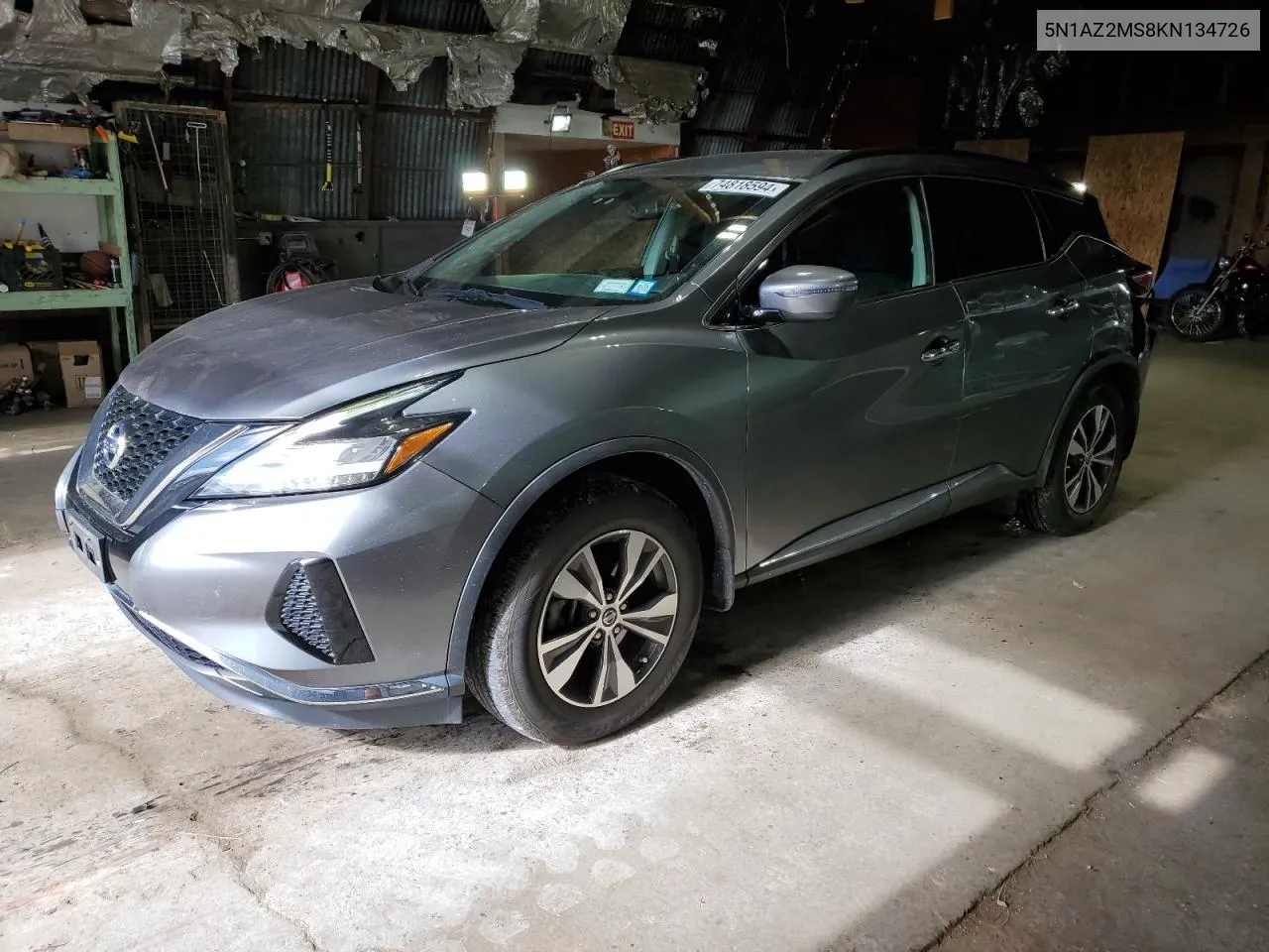 5N1AZ2MS8KN134726 2019 Nissan Murano S