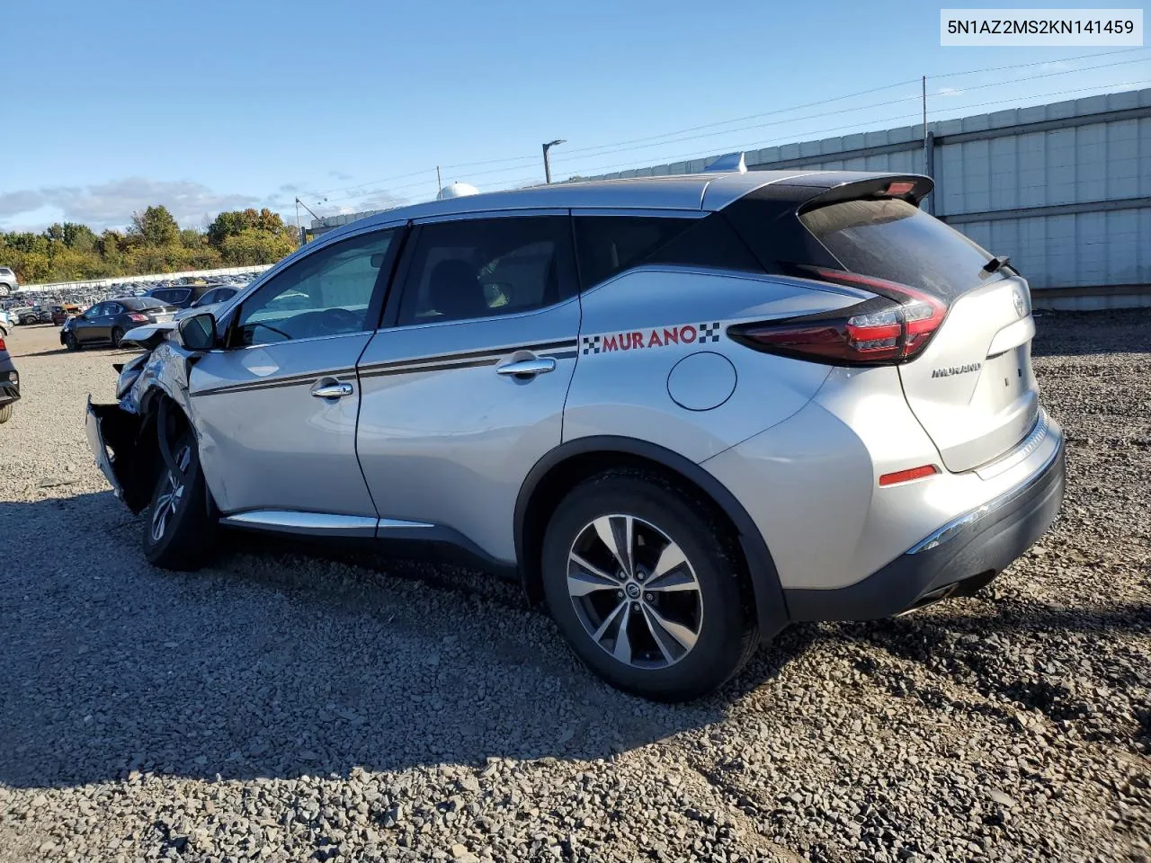 2019 Nissan Murano S VIN: 5N1AZ2MS2KN141459 Lot: 75438304