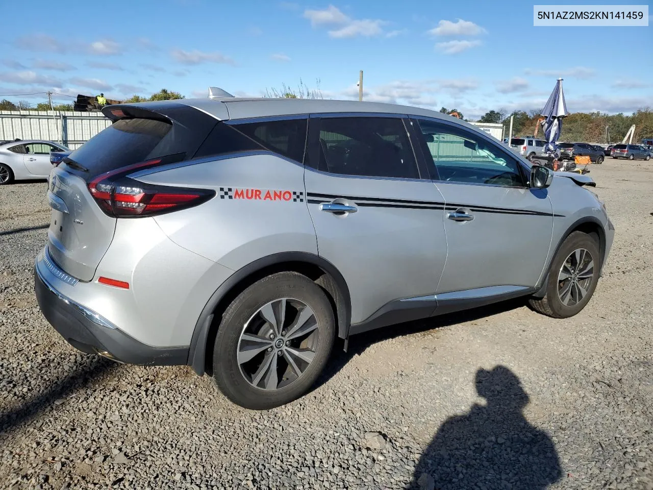 2019 Nissan Murano S VIN: 5N1AZ2MS2KN141459 Lot: 75438304