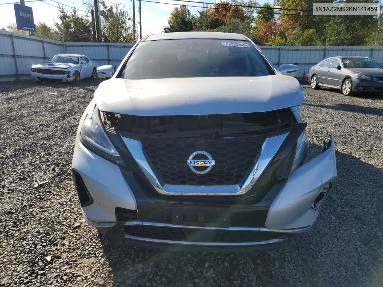 2019 Nissan Murano S VIN: 5N1AZ2MS2KN141459 Lot: 75438304