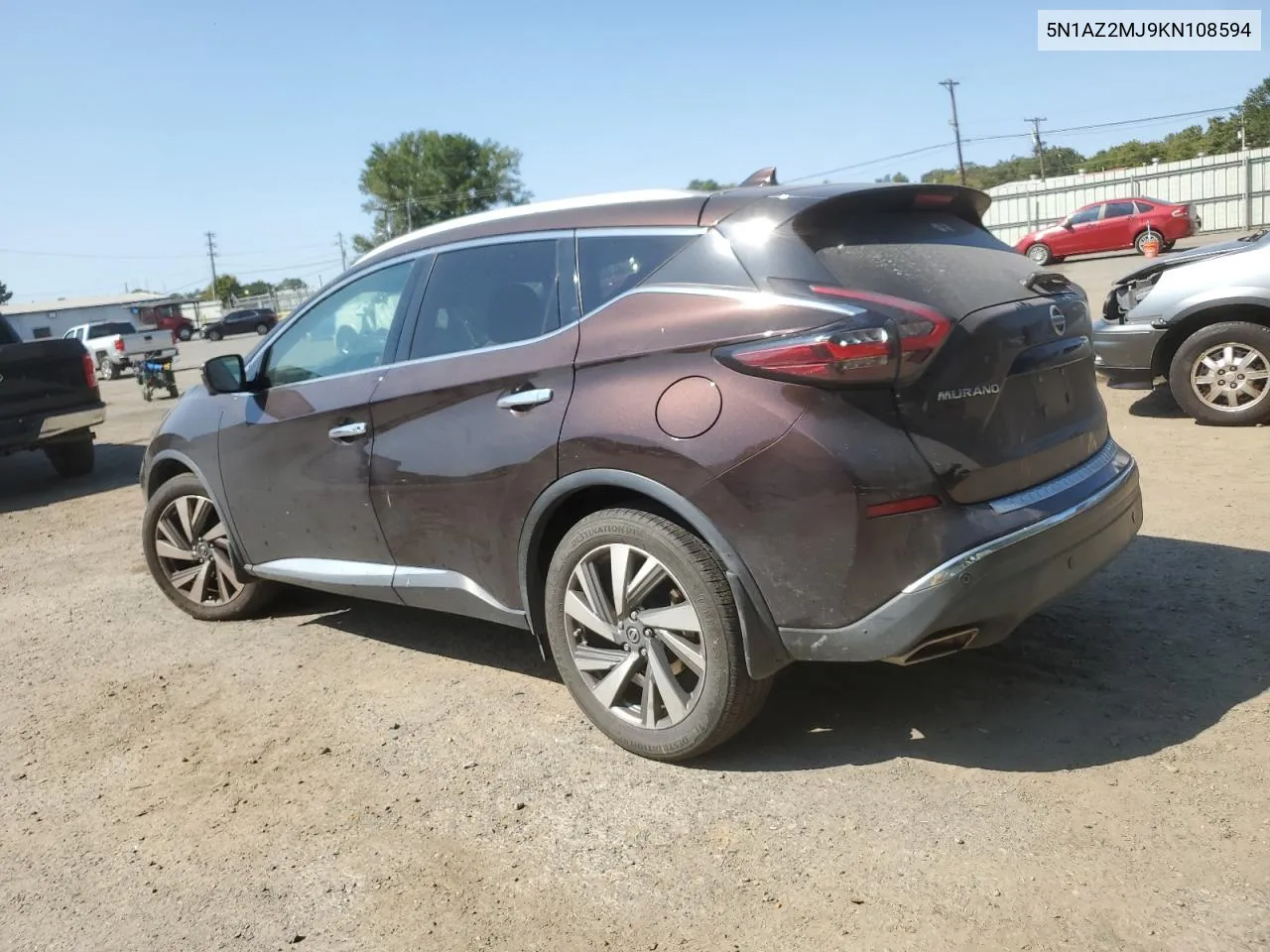 2019 Nissan Murano S VIN: 5N1AZ2MJ9KN108594 Lot: 75506534