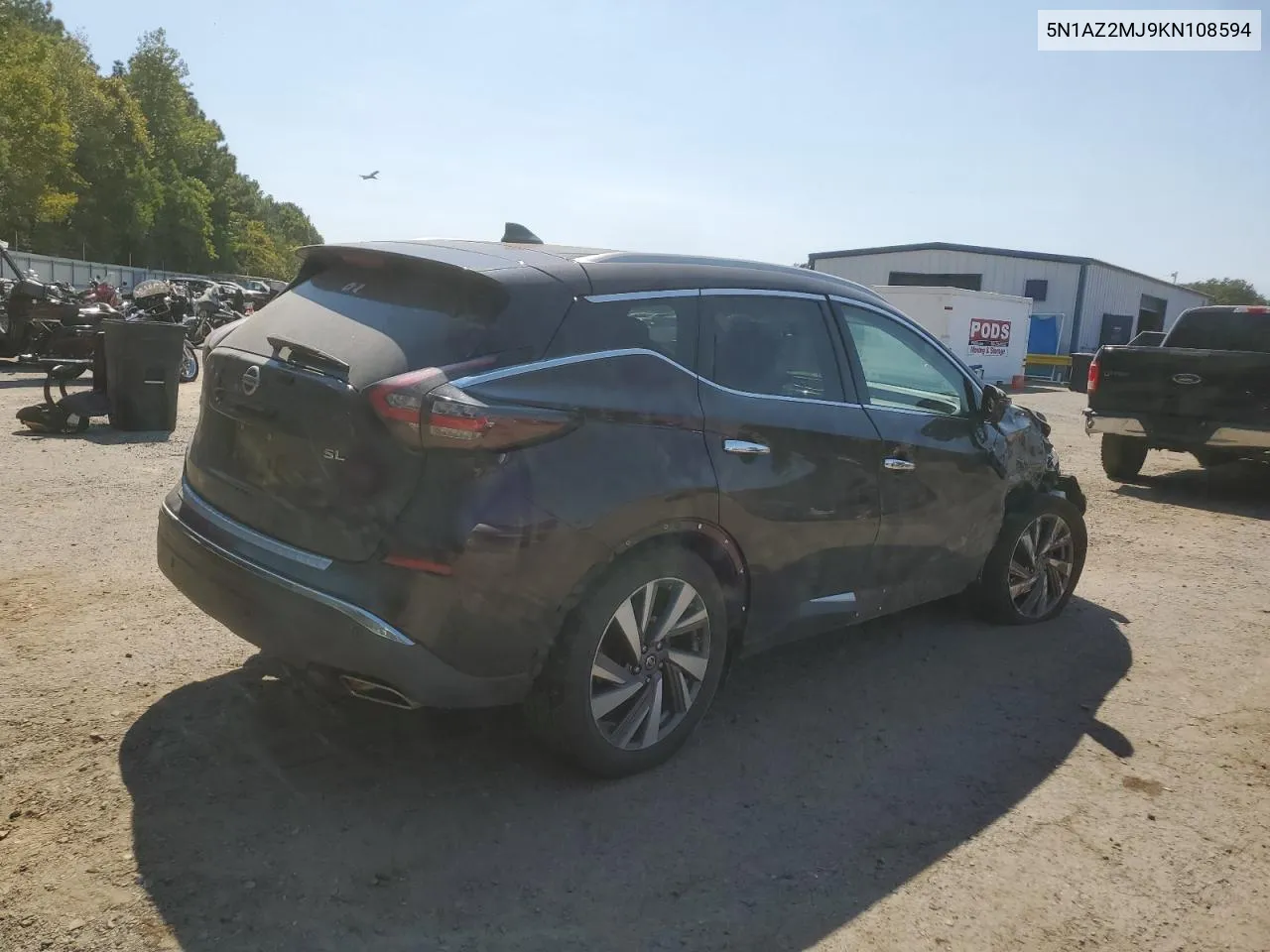 2019 Nissan Murano S VIN: 5N1AZ2MJ9KN108594 Lot: 75506534