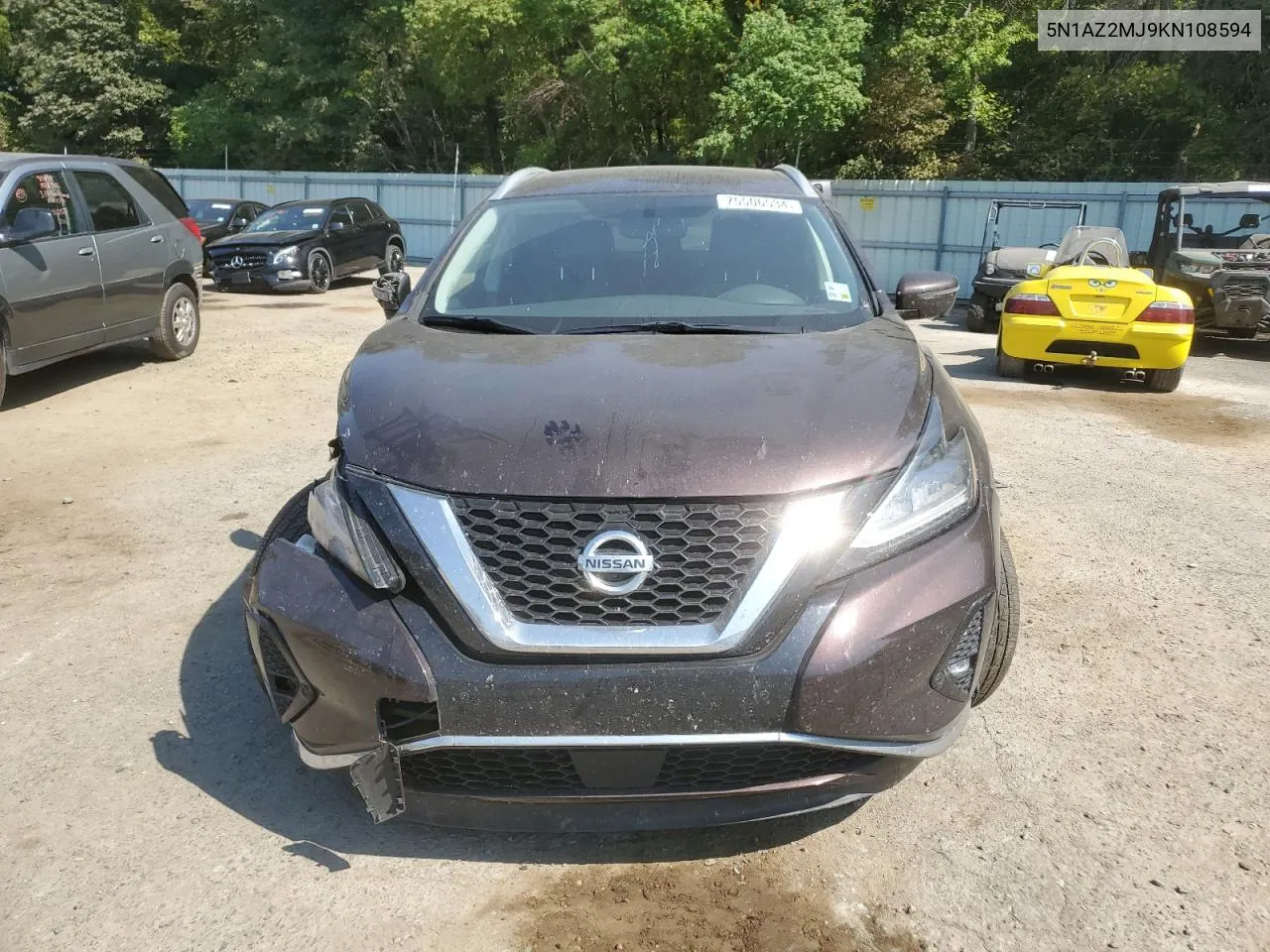 2019 Nissan Murano S VIN: 5N1AZ2MJ9KN108594 Lot: 75506534