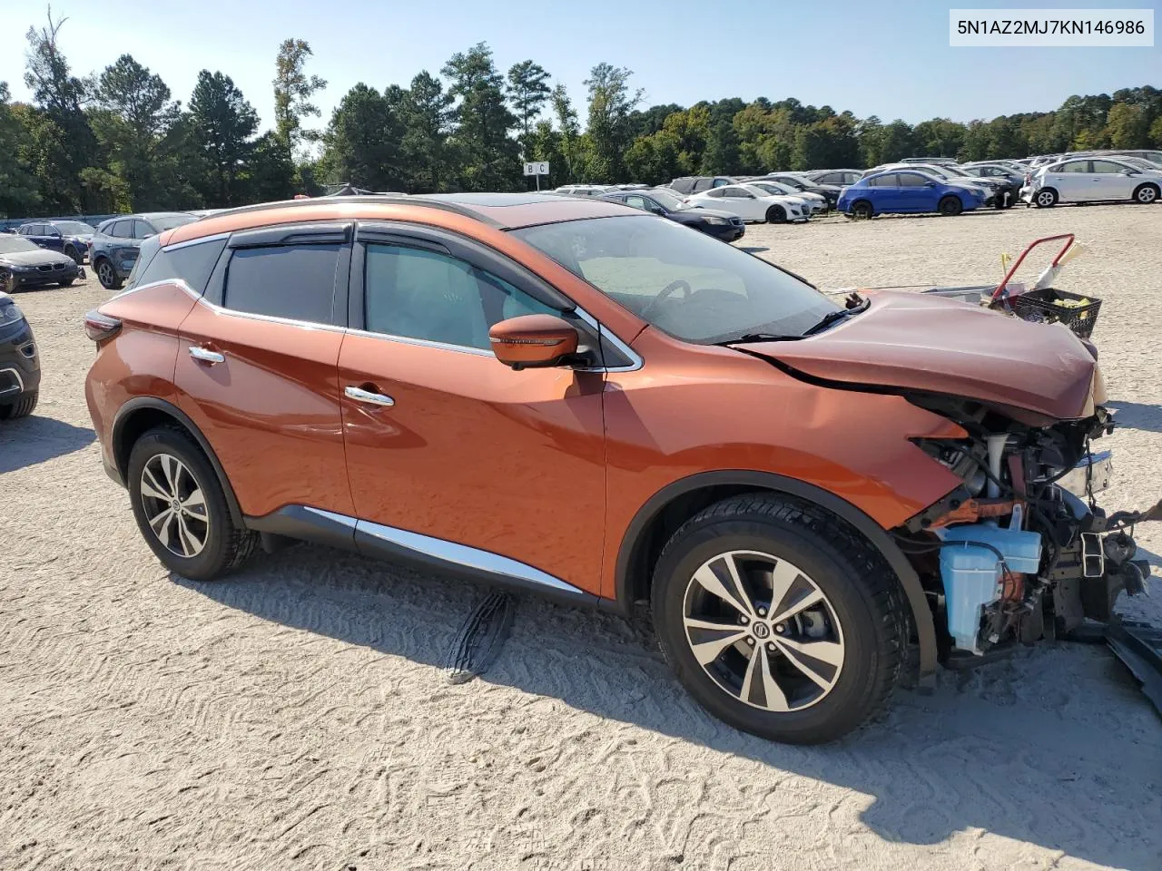 2019 Nissan Murano S VIN: 5N1AZ2MJ7KN146986 Lot: 75532784