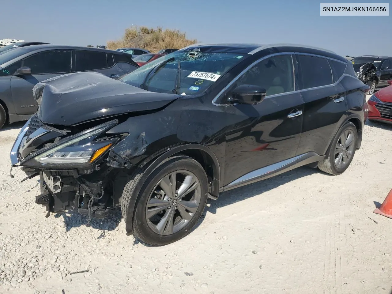 2019 Nissan Murano S VIN: 5N1AZ2MJ9KN166656 Lot: 75757574