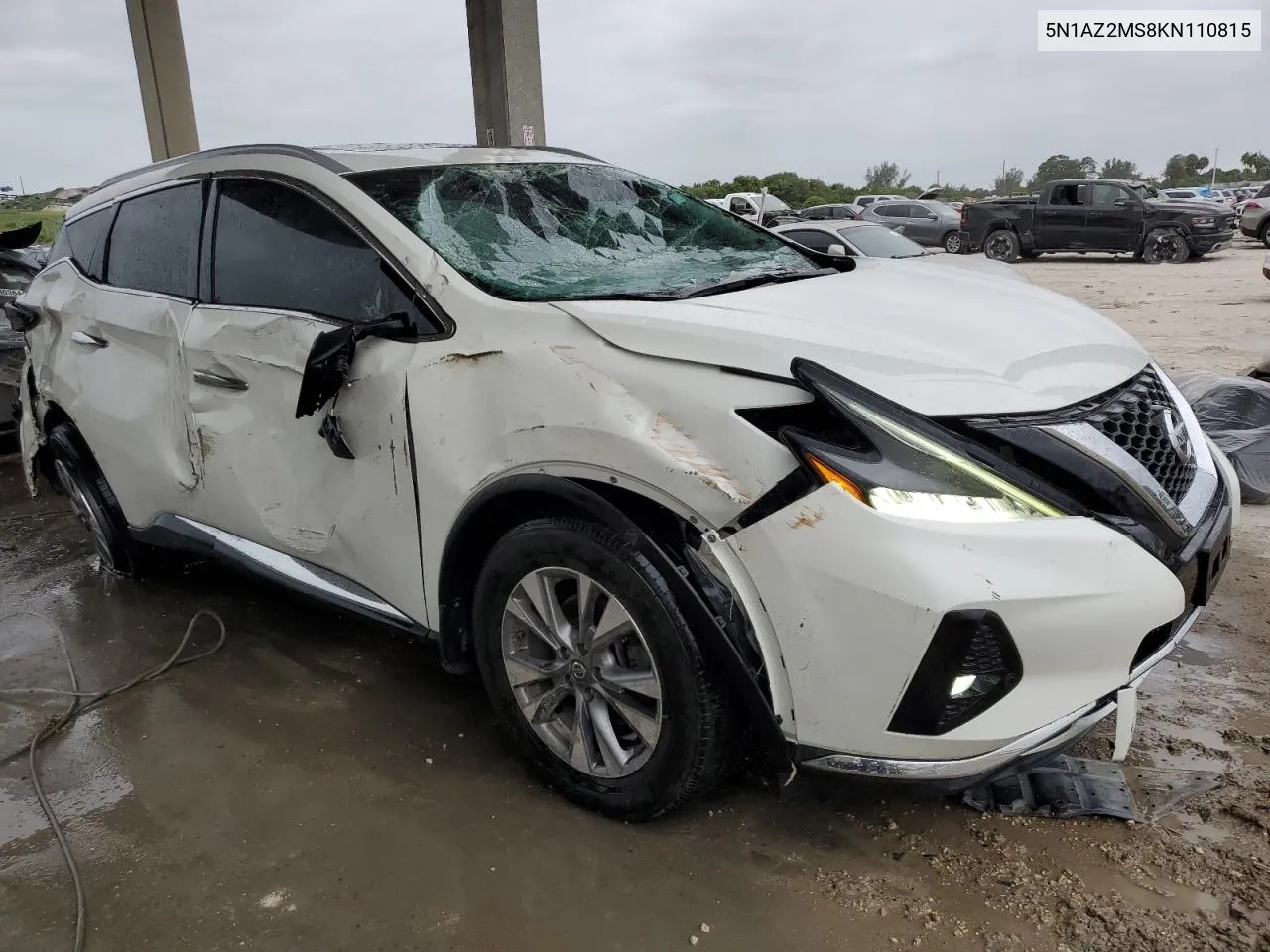 2019 Nissan Murano S VIN: 5N1AZ2MS8KN110815 Lot: 75943344