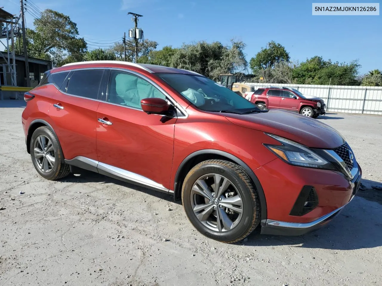 2019 Nissan Murano S VIN: 5N1AZ2MJ0KN126286 Lot: 76126914