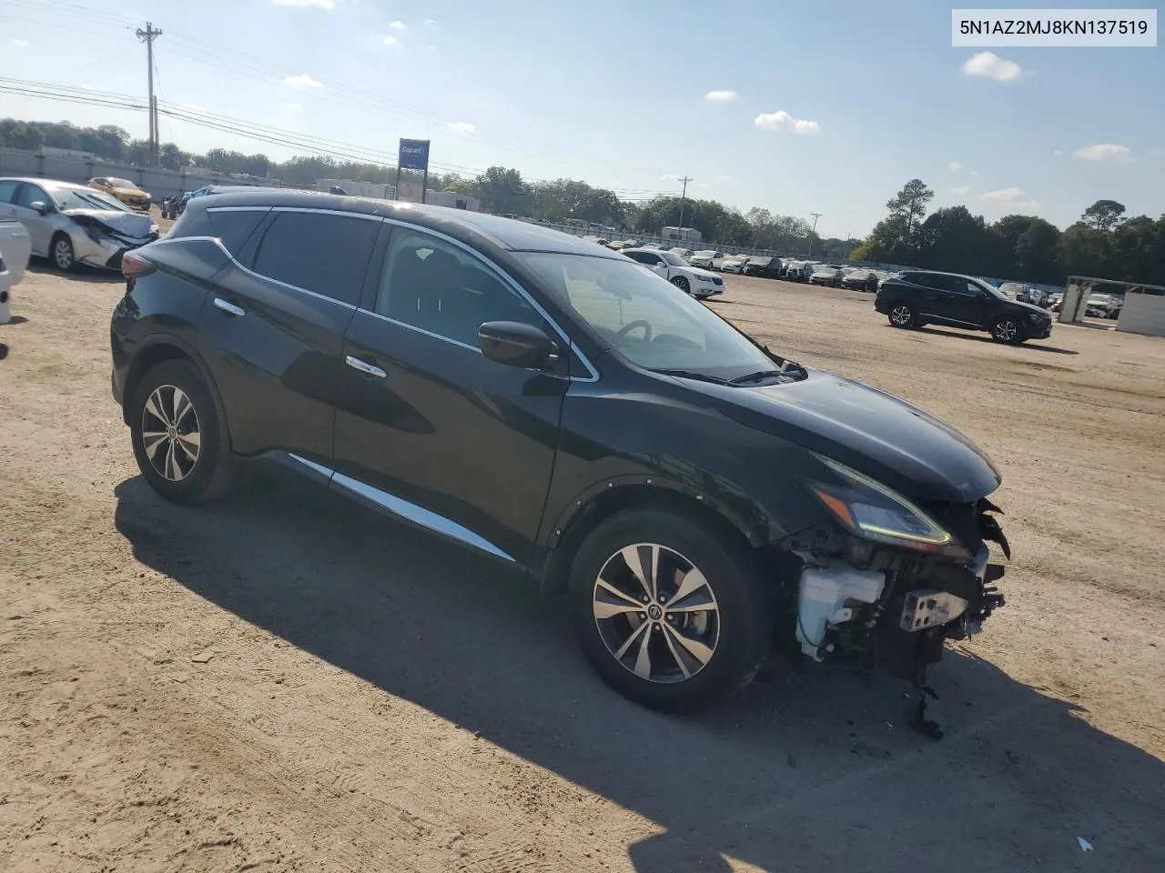 2019 Nissan Murano S VIN: 5N1AZ2MJ8KN137519 Lot: 78307184