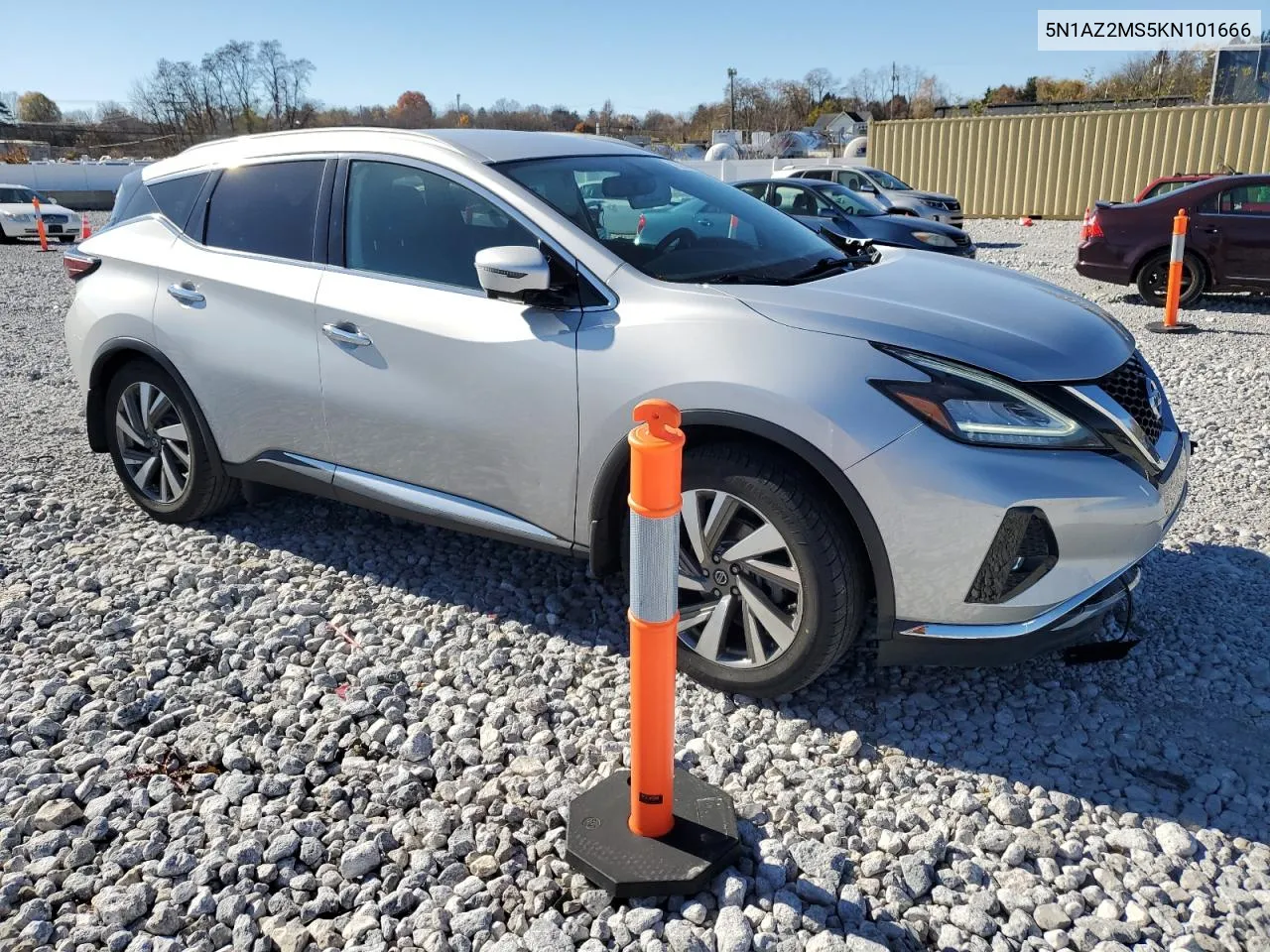 2019 Nissan Murano S VIN: 5N1AZ2MS5KN101666 Lot: 79284904