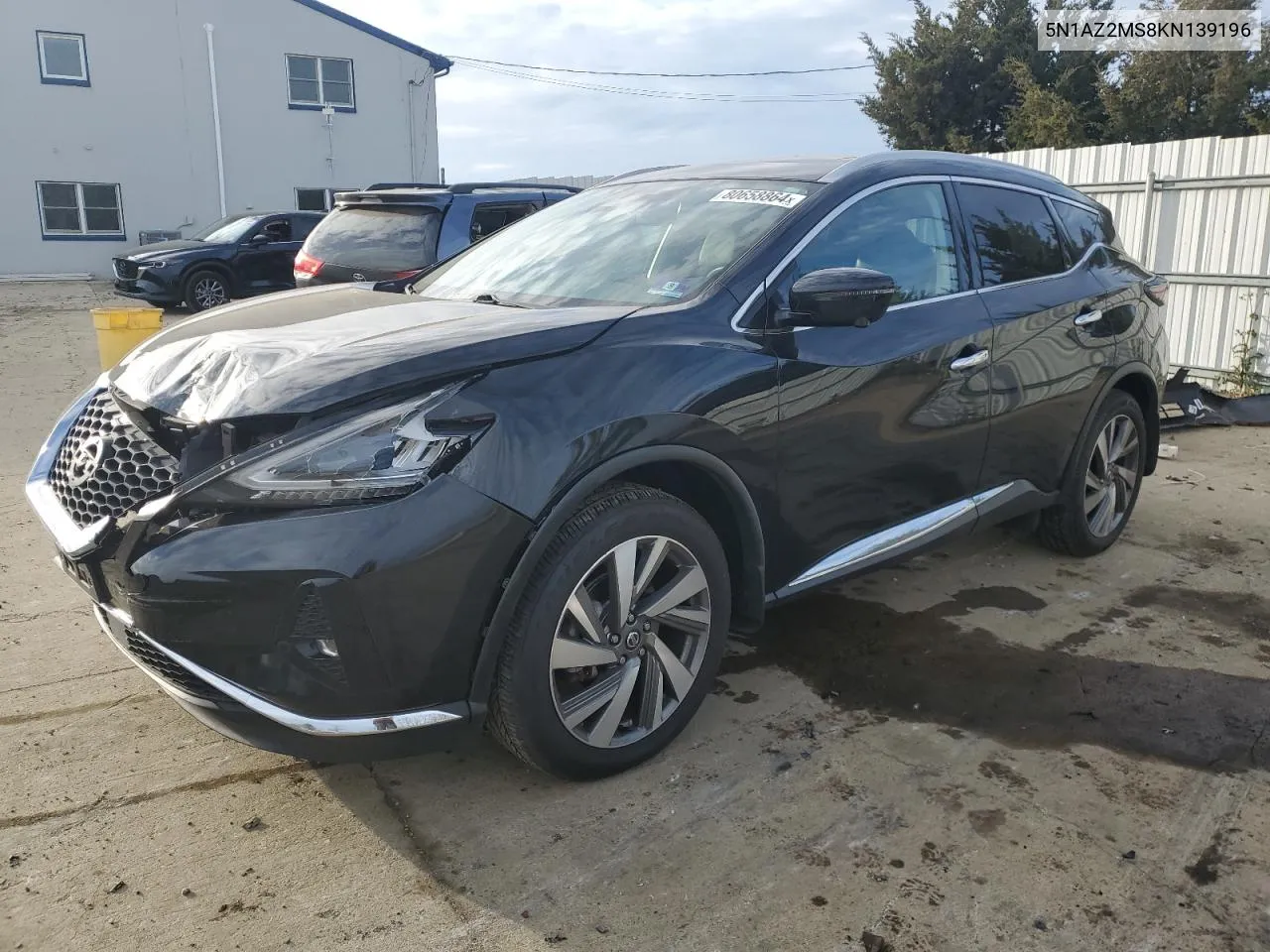 2019 Nissan Murano S VIN: 5N1AZ2MS8KN139196 Lot: 80658864