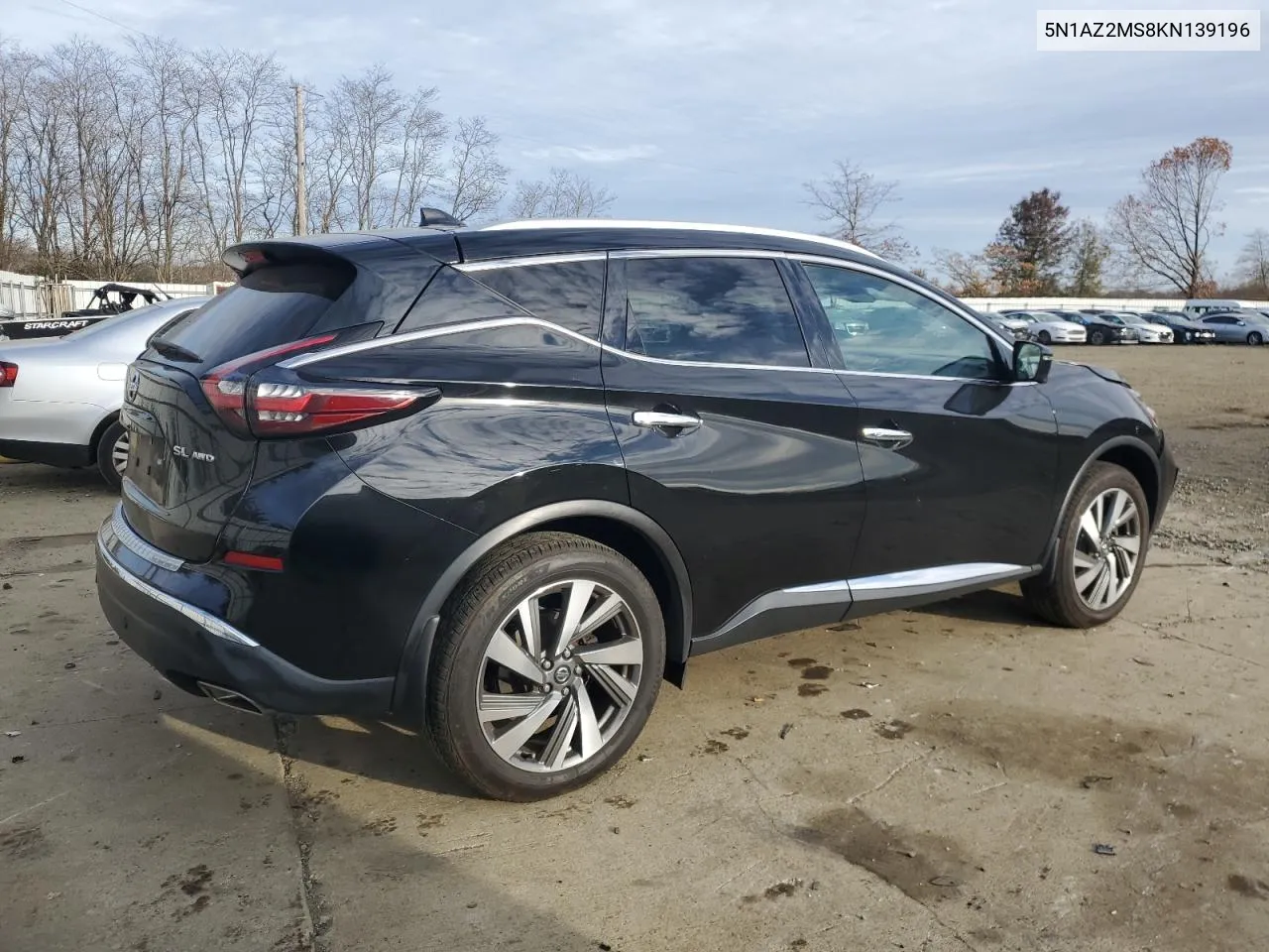 2019 Nissan Murano S VIN: 5N1AZ2MS8KN139196 Lot: 80658864