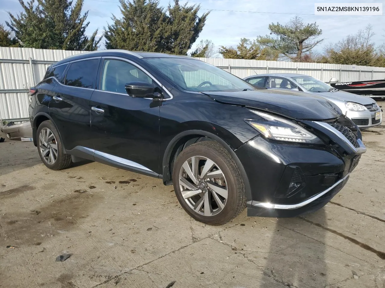 2019 Nissan Murano S VIN: 5N1AZ2MS8KN139196 Lot: 80658864