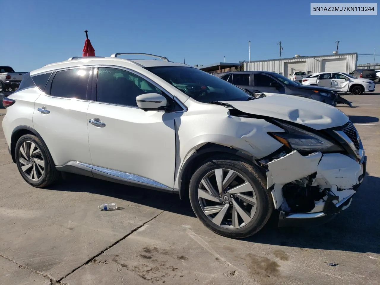 2019 Nissan Murano S VIN: 5N1AZ2MJ7KN113244 Lot: 81414414