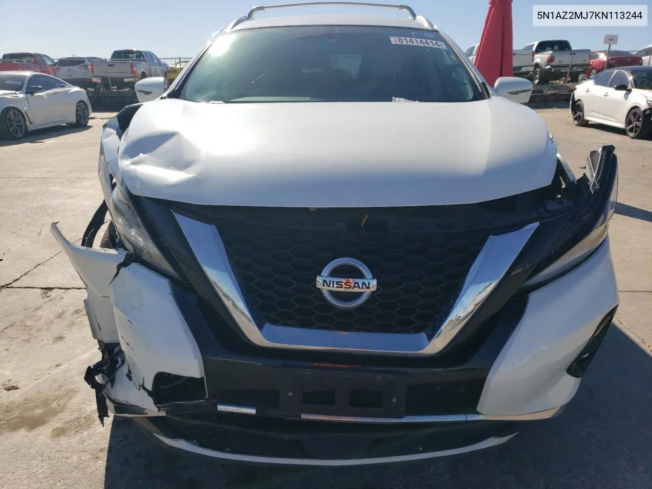 2019 Nissan Murano S VIN: 5N1AZ2MJ7KN113244 Lot: 81414414