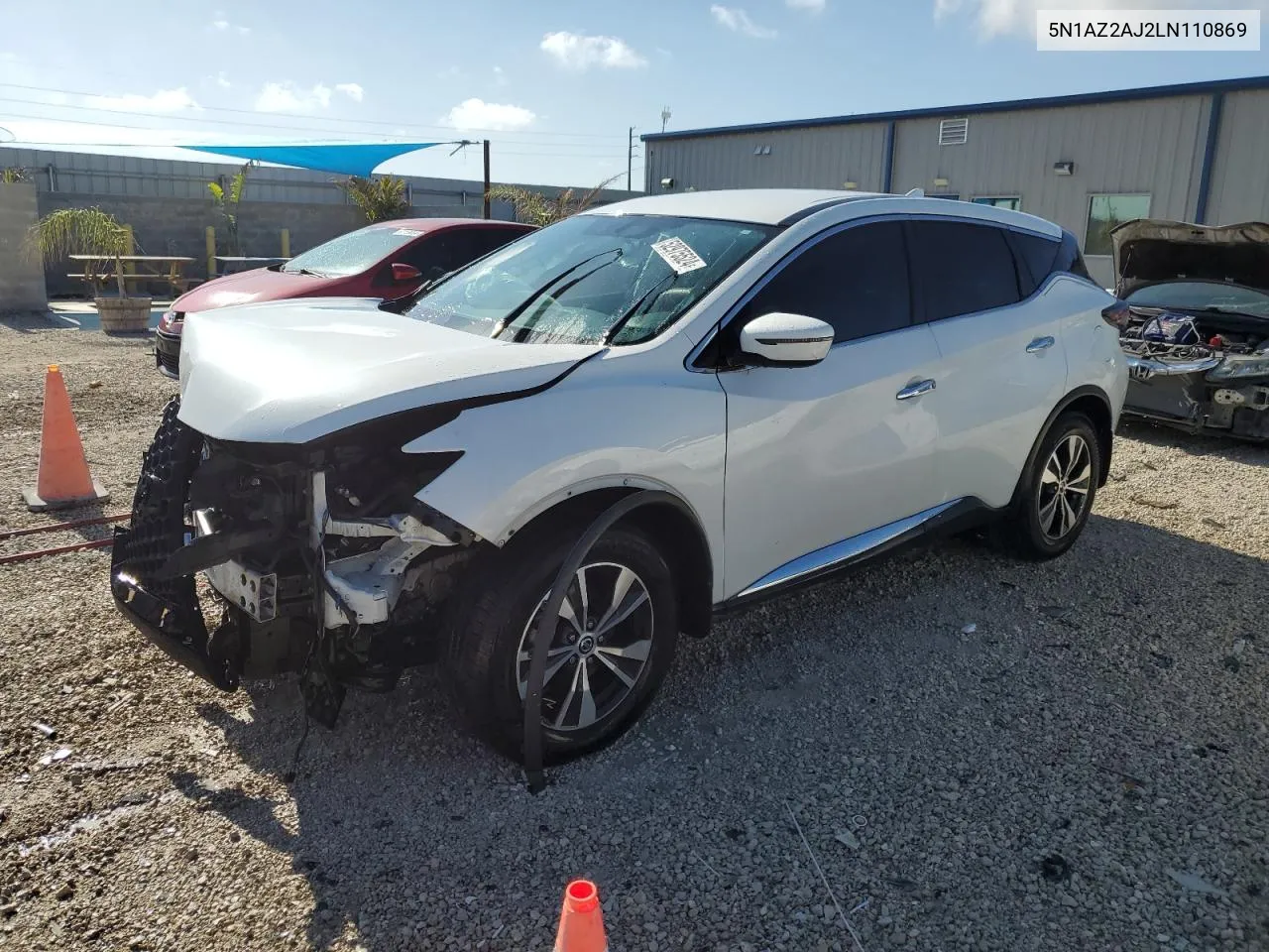 2020 Nissan Murano S VIN: 5N1AZ2AJ2LN110869 Lot: 52975524